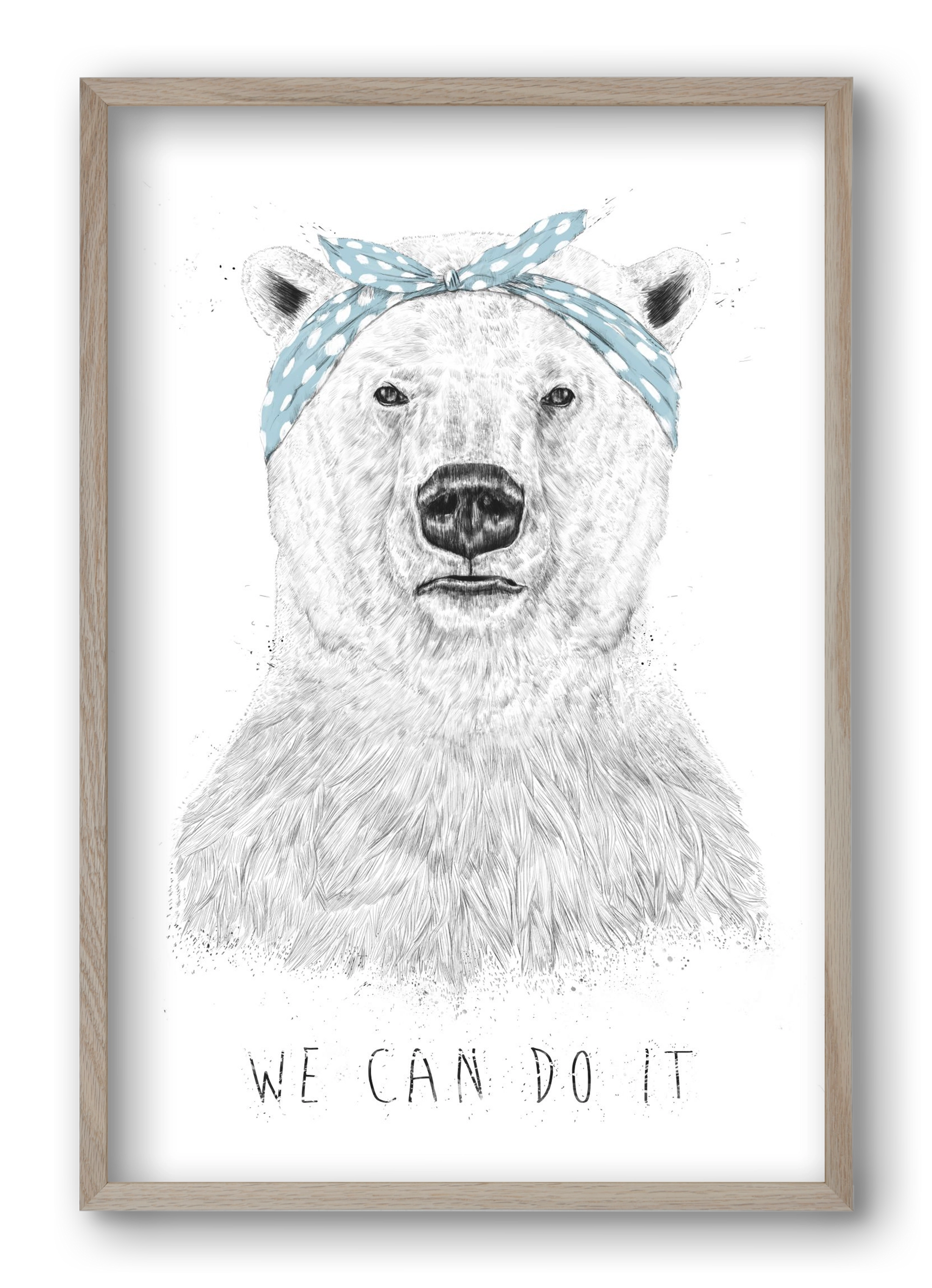 We can do it, 40x60 cm (40x60 cm), Tölgy keret