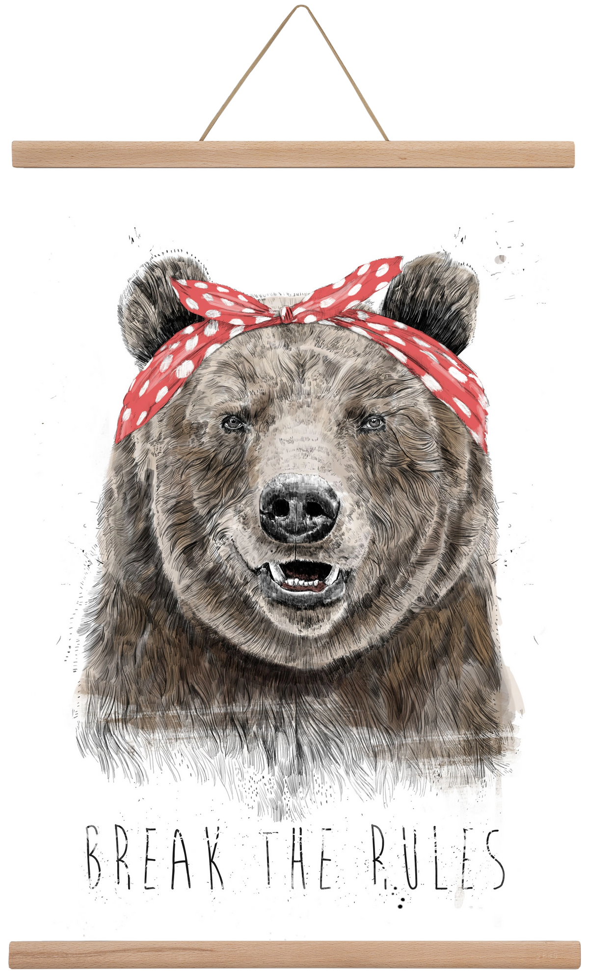 Break the rules II, 40x60 cm (40x60 cm), Tölgy akasztó