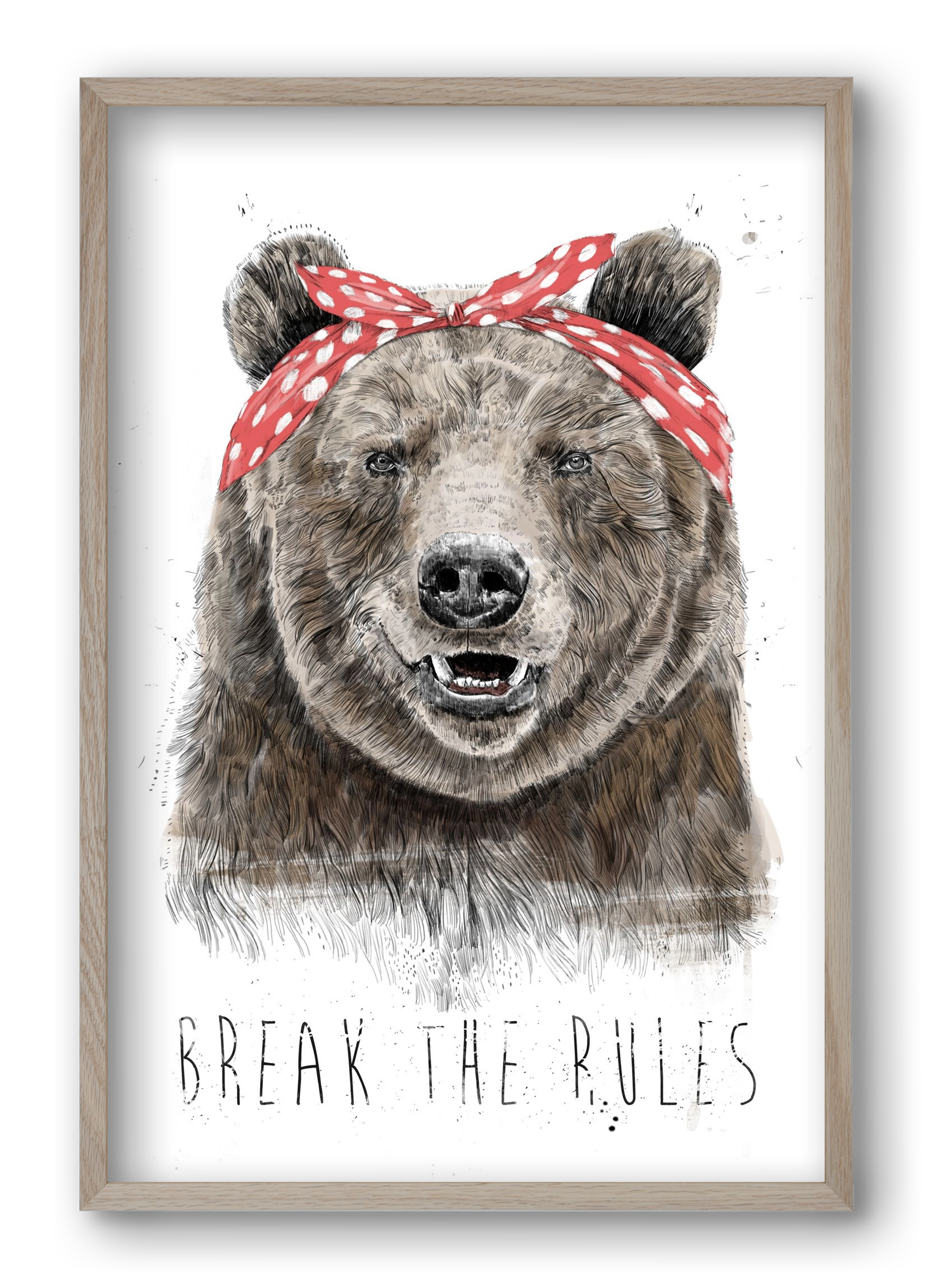 Break the rules II, 40x60 cm (40x60 cm), Tölgy keret