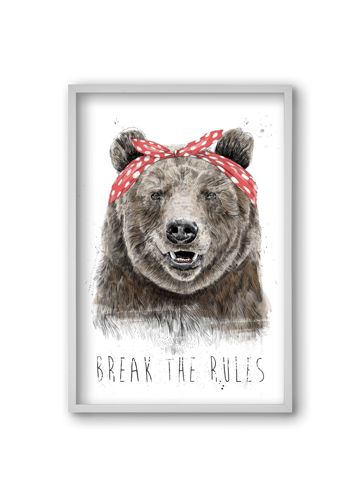 Break the rules II, 20x30 cm (20x30 cm), Fehér keret