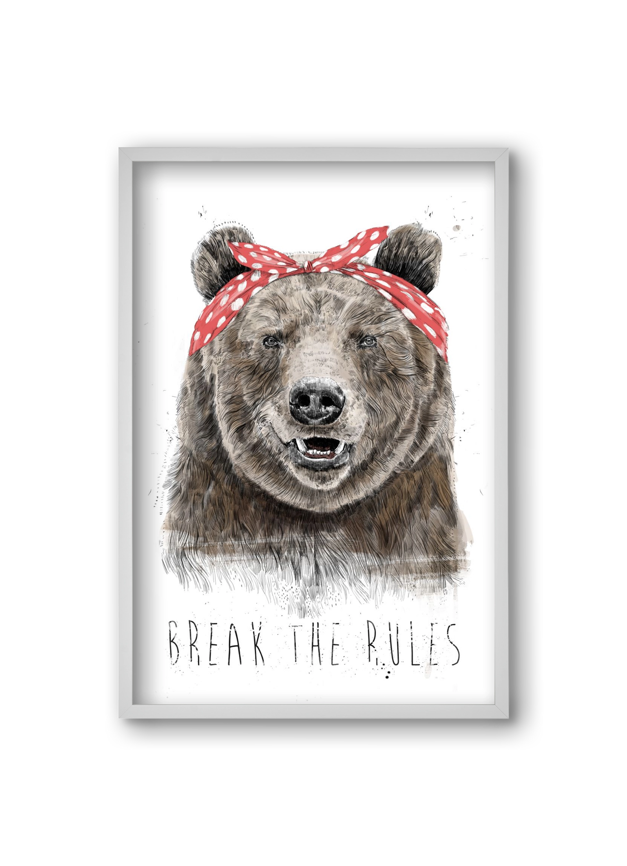 Break the rules II, 20x30 cm (20x30 cm), Fehér keret