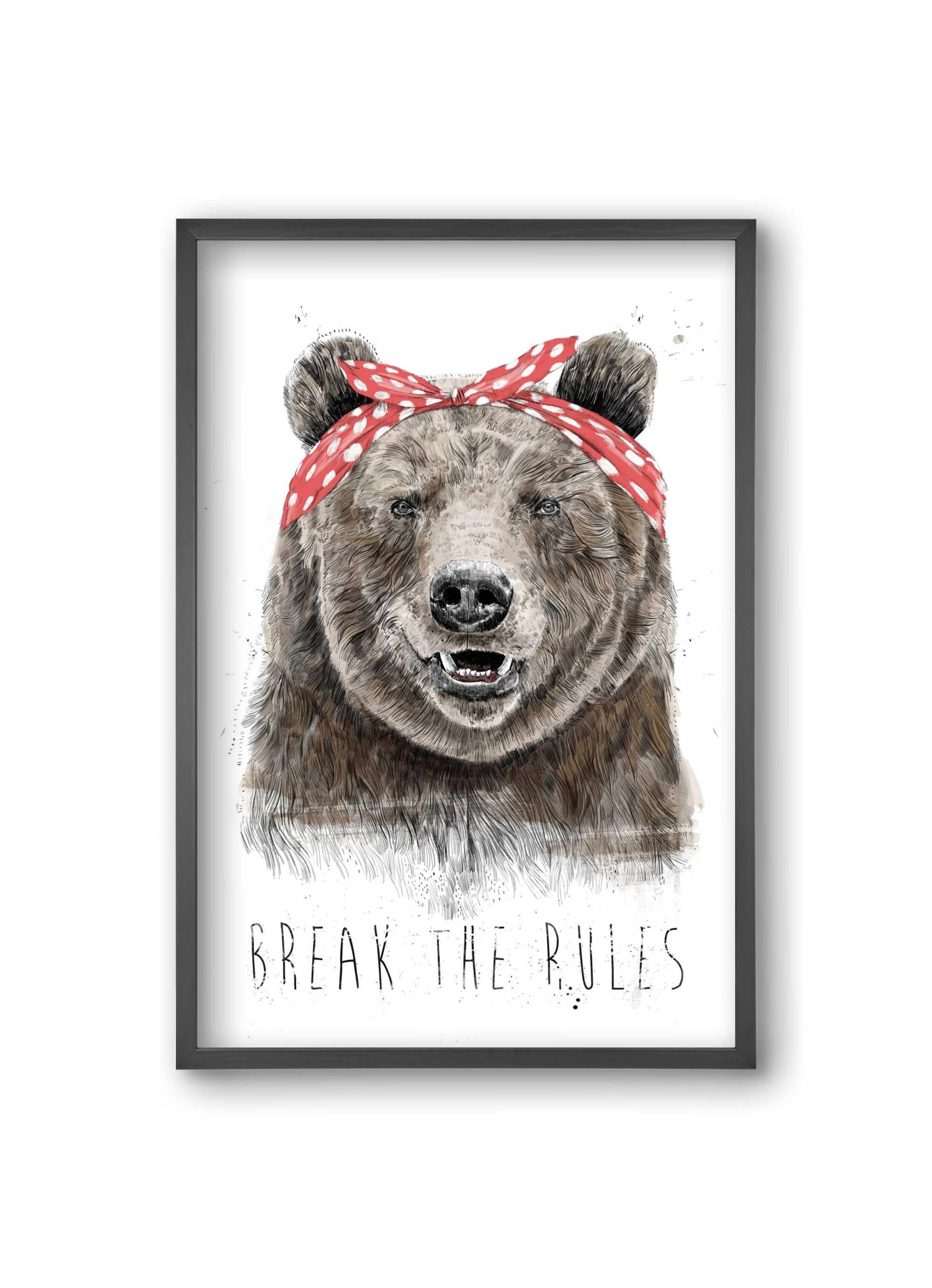 Break the rules II, 20x30 cm (20x30 cm), Fekete keret