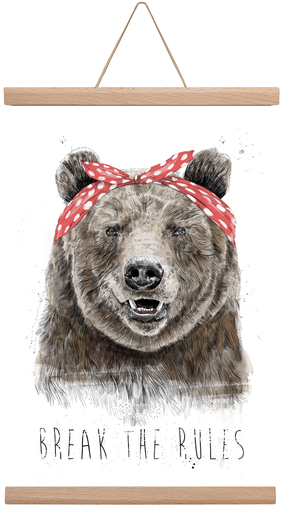 Break the rules II, 30x45 cm (30x45 cm), Tölgy akasztó