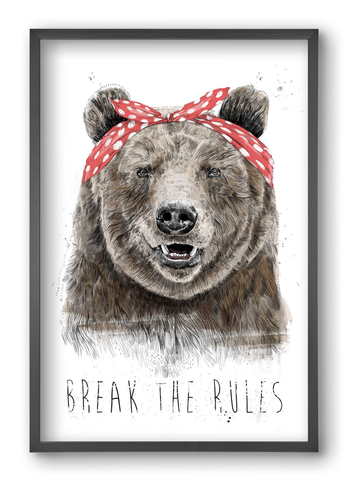 Break the rules II, 40x60 cm (40x60 cm), Fekete keret