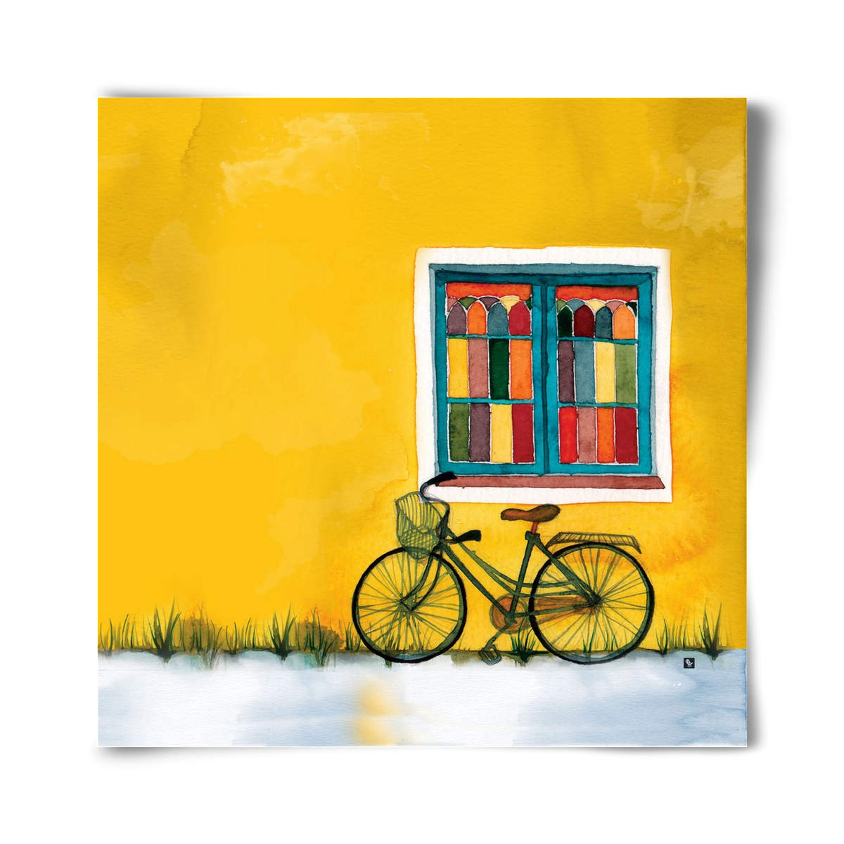 Bicycle, 40x40 cm, Keret nélkül