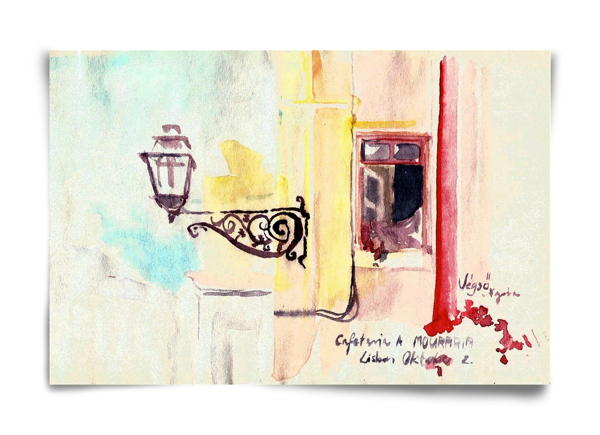 LISBON AQUARELLE NO.16, 60x40 cm, Keret nélkül