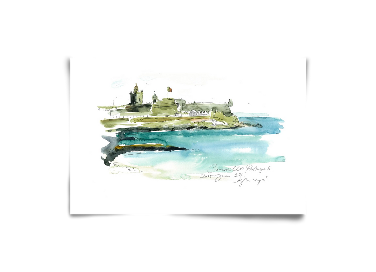 LISBON AQUARELLE NO.25, 30x20 cm, Keret nélkül