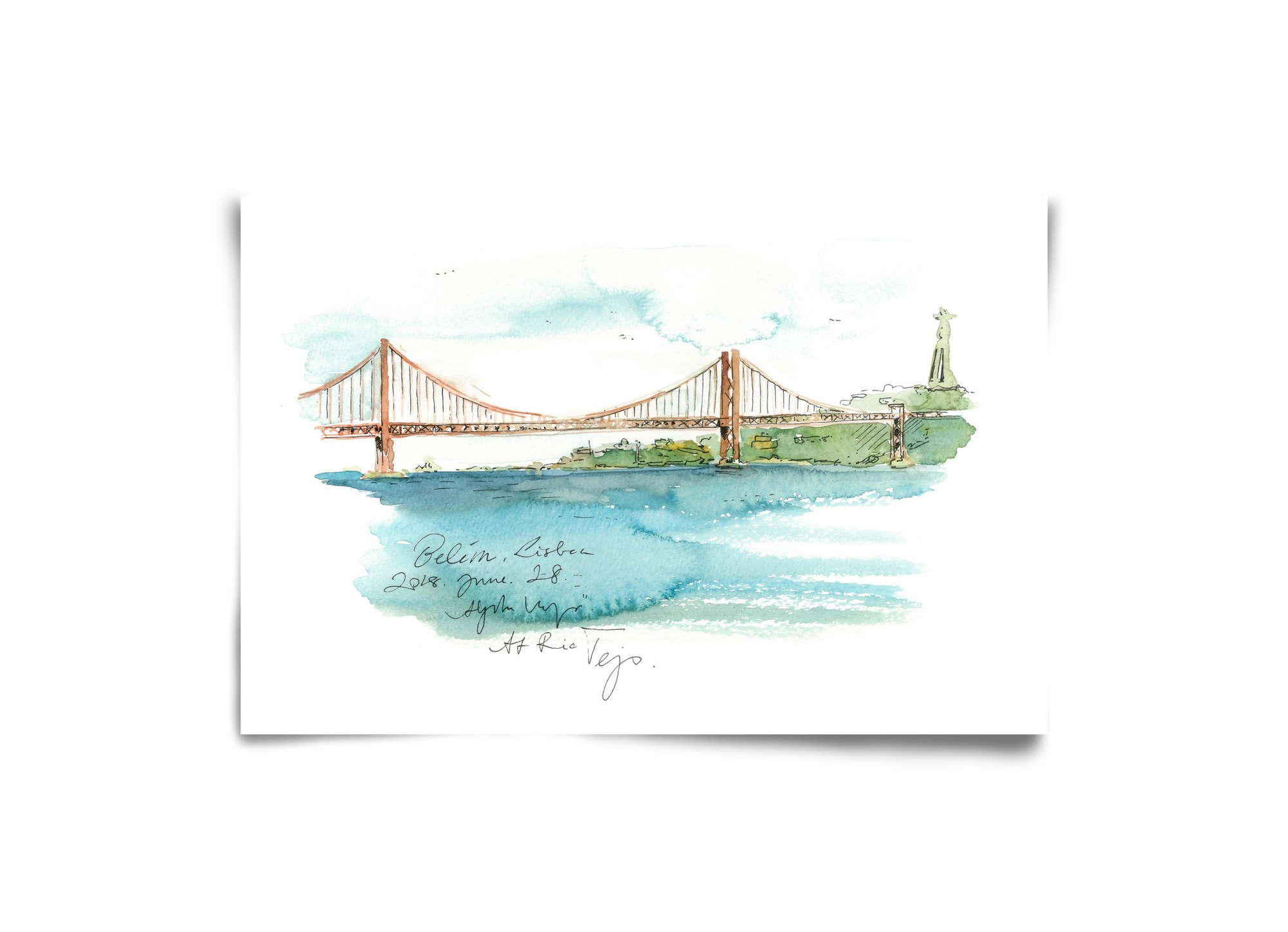 LISBON AQUARELLE NO.26, 30x20 cm, Keret nélkül