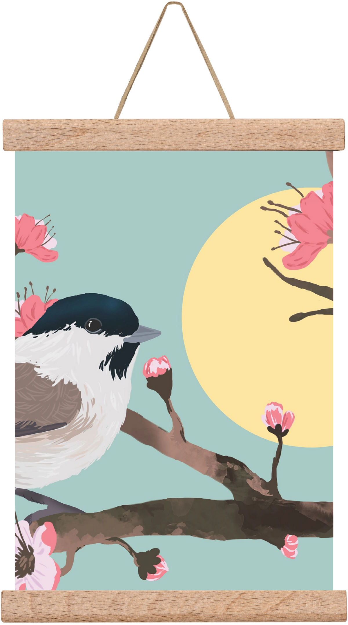 Tavasz, 30x20 cm (30x20 cm), Tölgy akasztó