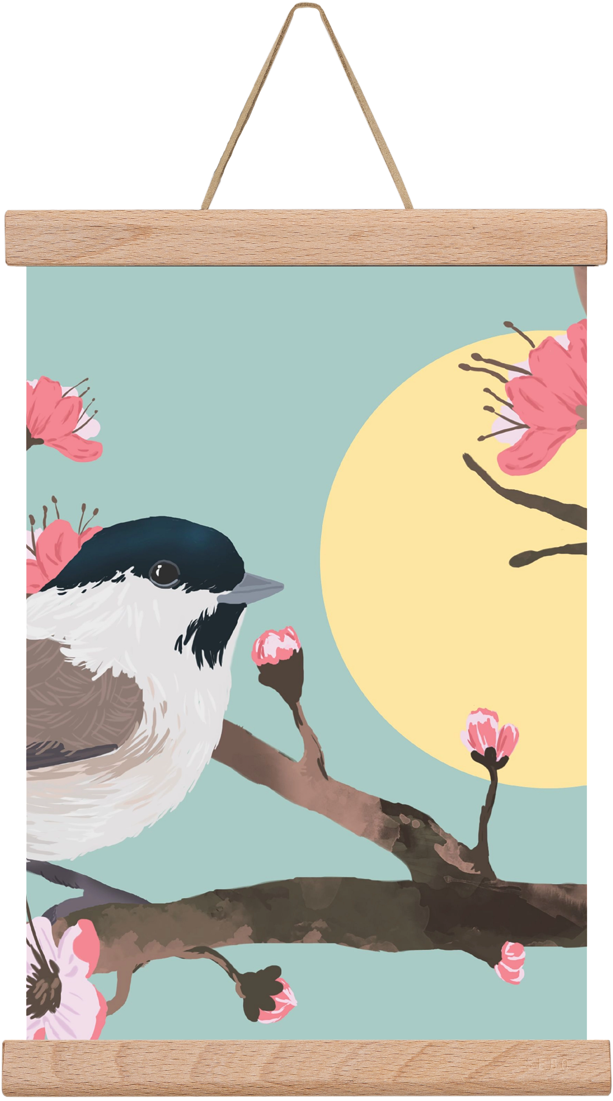 Tavasz, 30x20 cm (30x20 cm), Tölgy akasztó