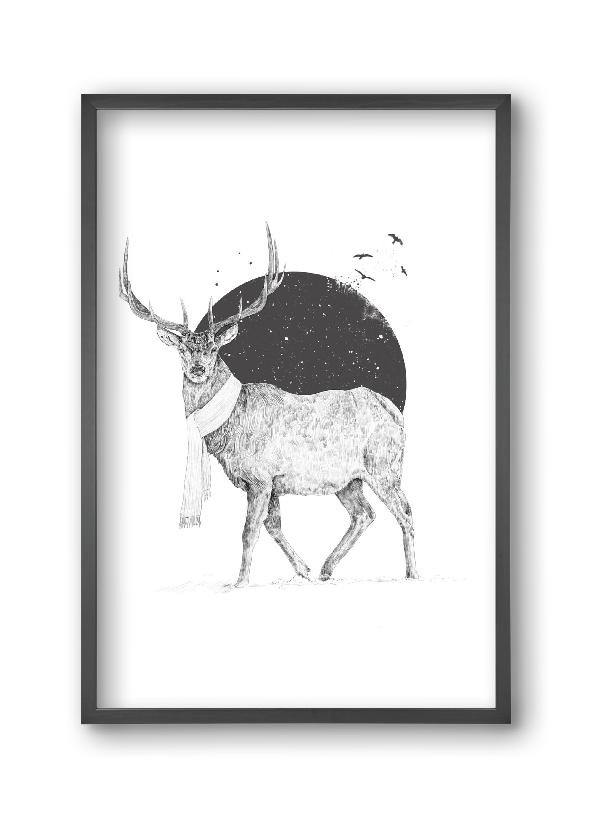 Winter is all around, 30x45 cm (30x45 cm), Fekete keret