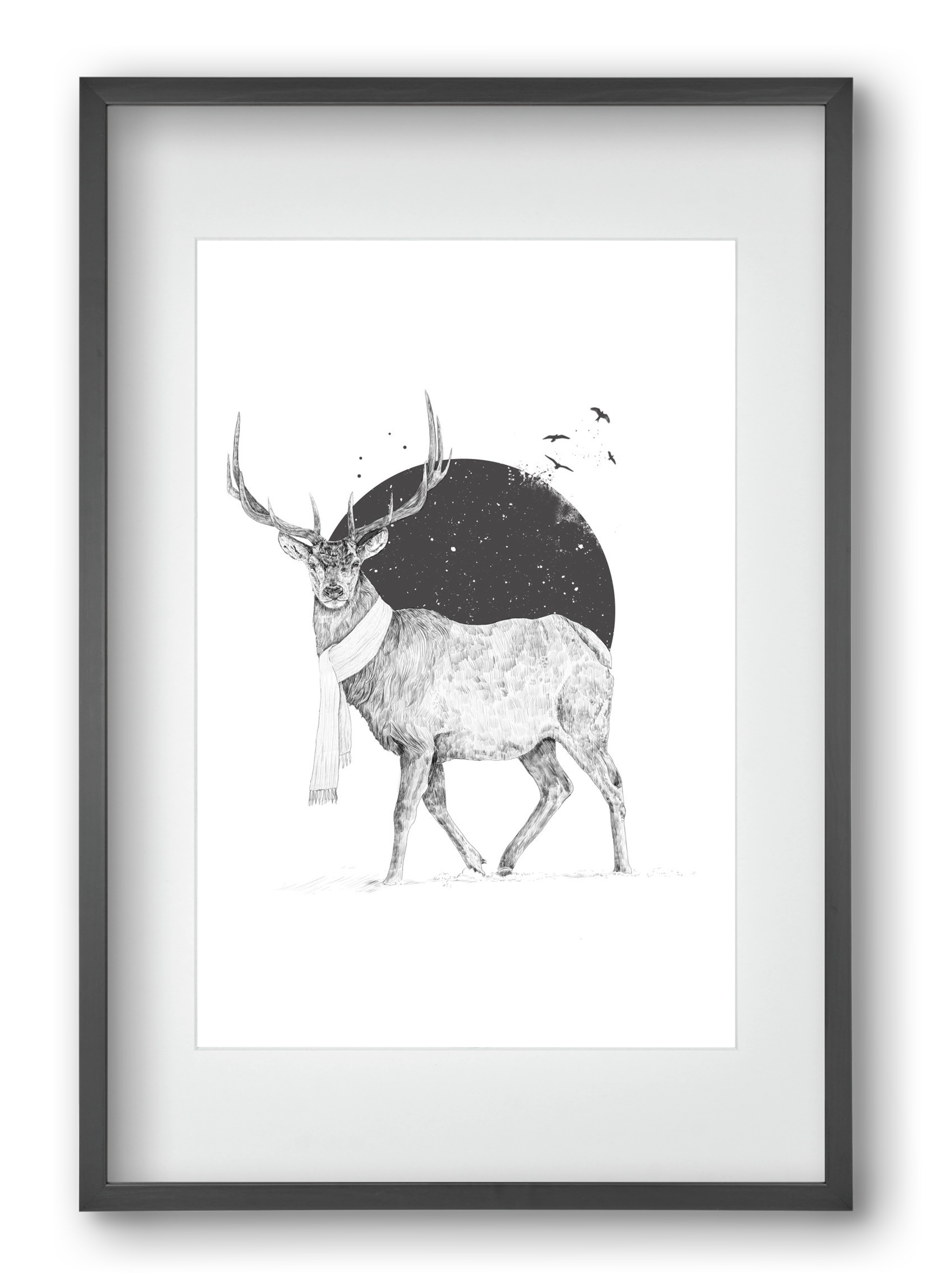 Winter is all around, 40x60 cm (30x45 cm), Fekete keret, paszpartuval