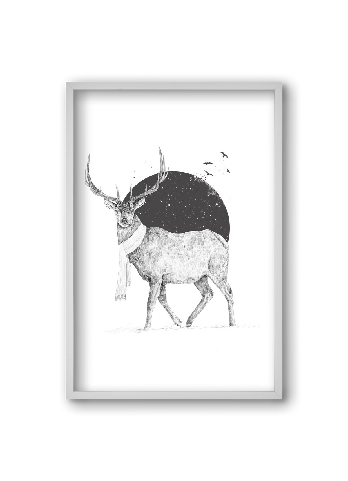 Winter is all around, 20x30 cm (20x30 cm), Fehér keret