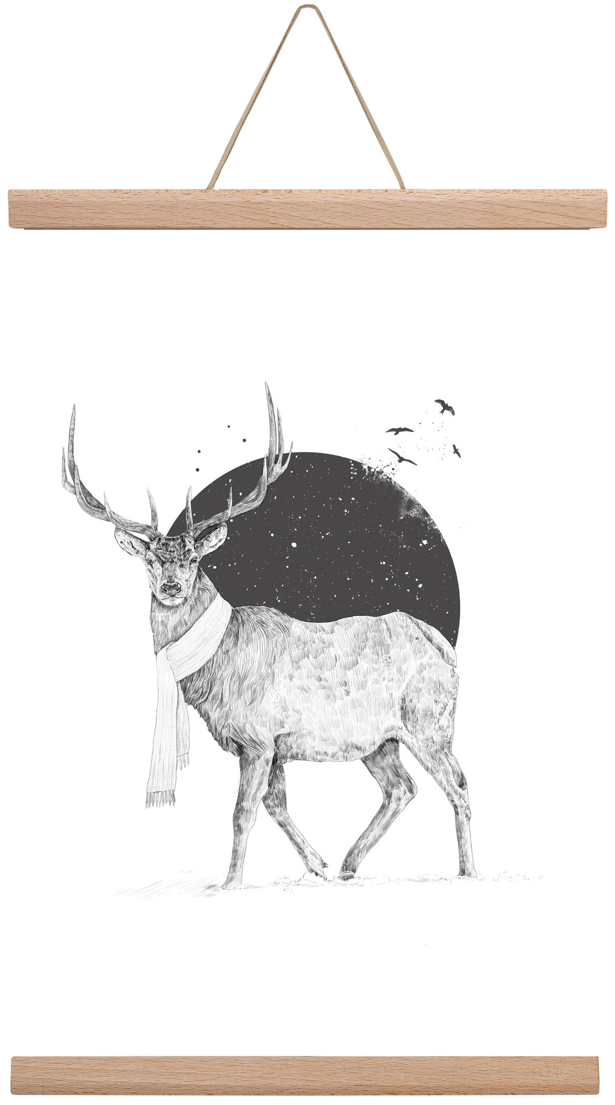 Winter is all around, 30x45 cm (30x45 cm), Tölgy akasztó