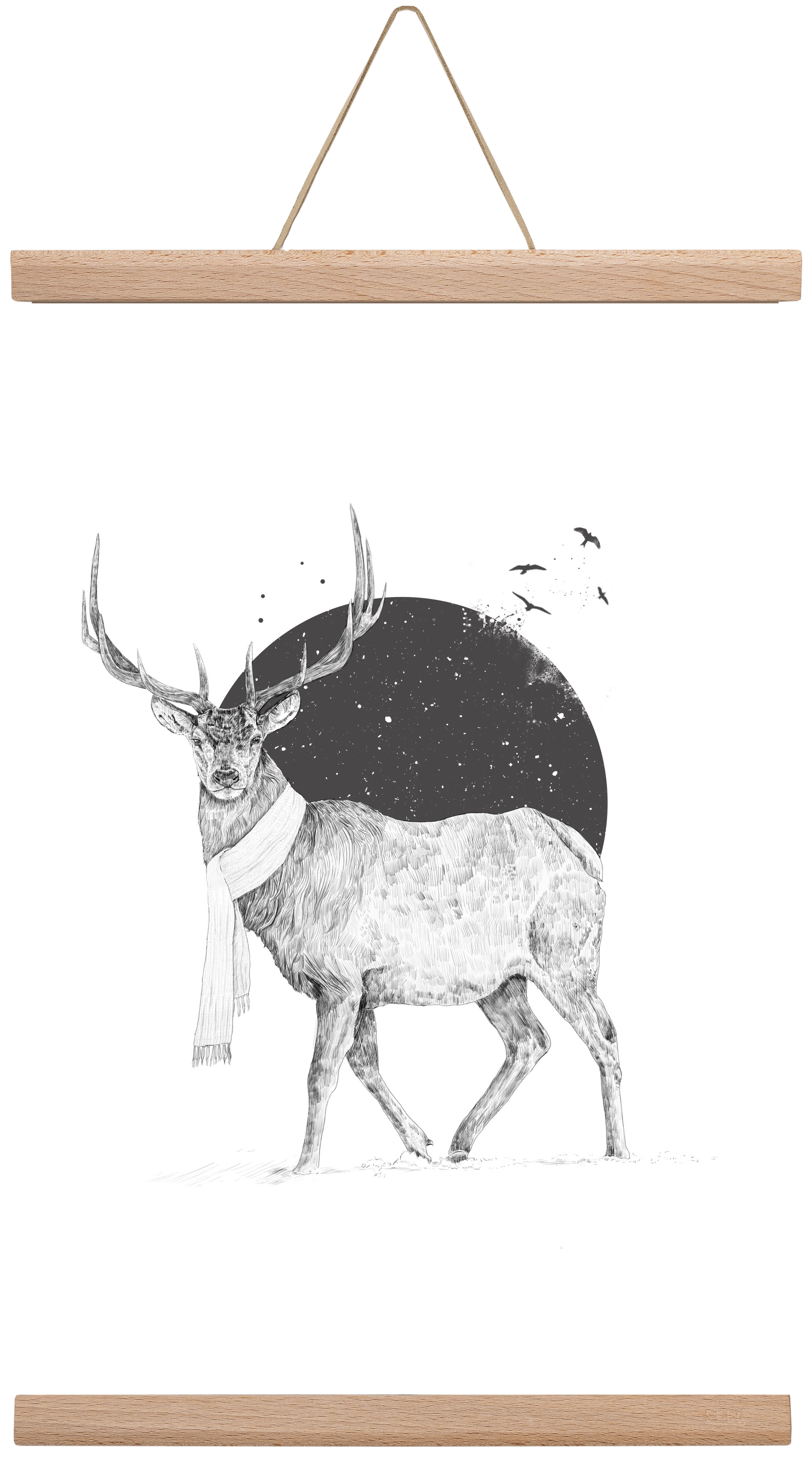 Winter is all around, 30x45 cm (30x45 cm), Tölgy akasztó