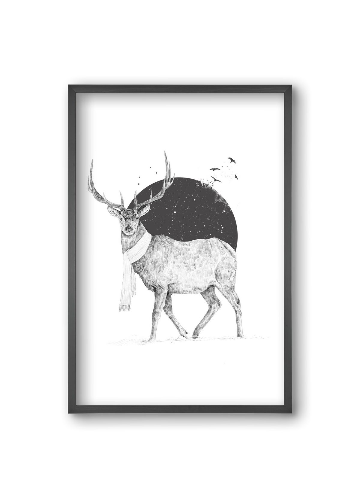 Winter is all around, 20x30 cm (20x30 cm), Fekete keret