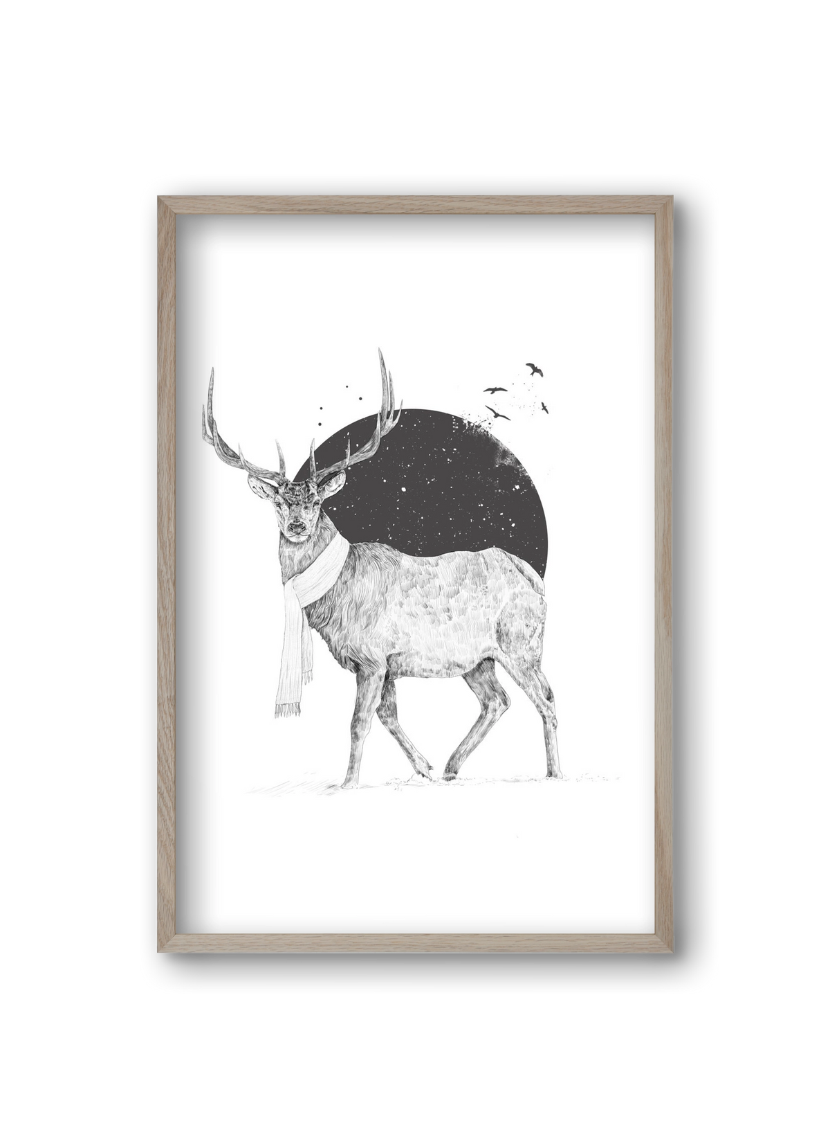 Winter is all around, 20x30 cm (20x30 cm), Tölgy keret