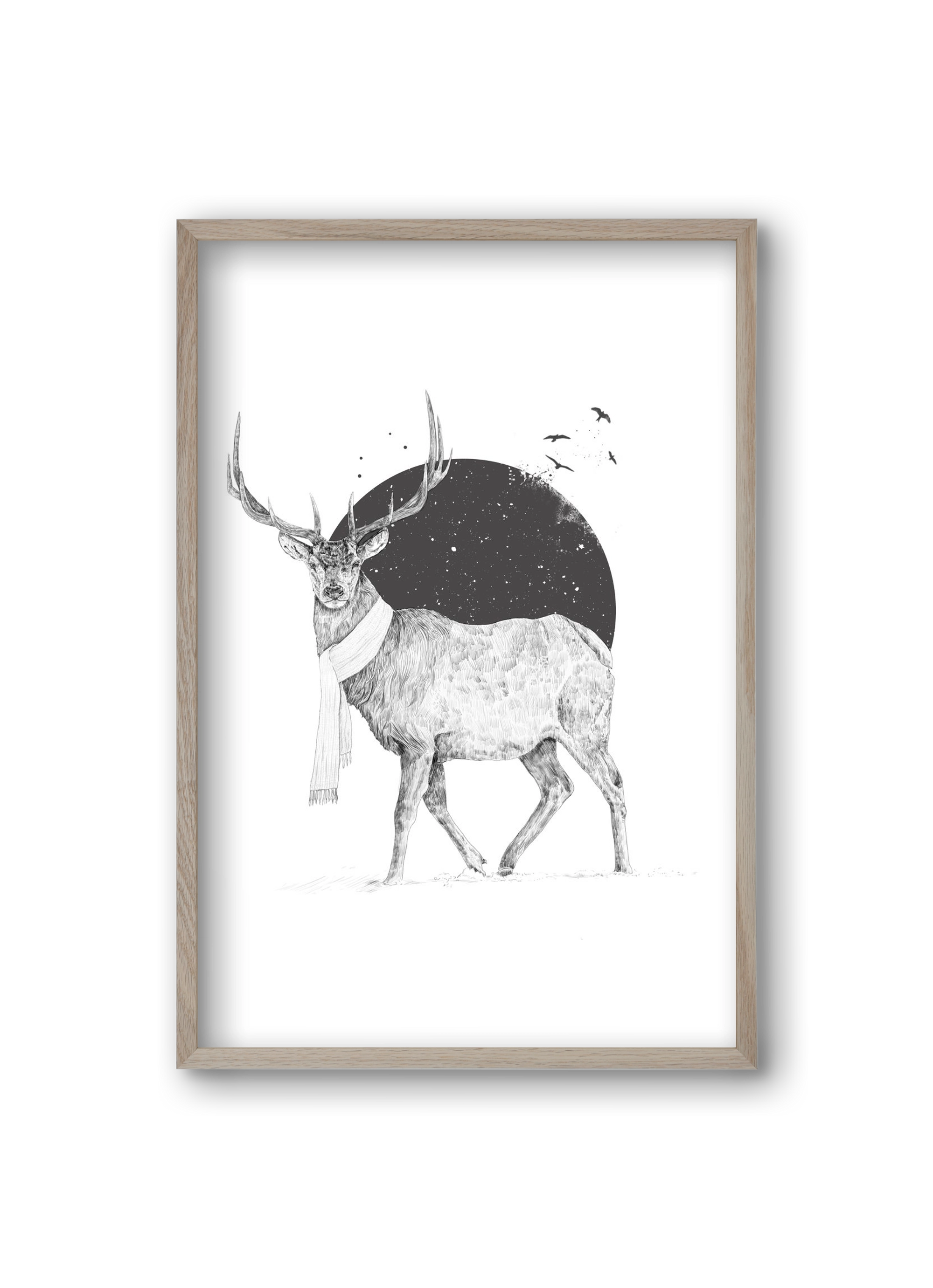 Winter is all around, 20x30 cm (20x30 cm), Tölgy keret