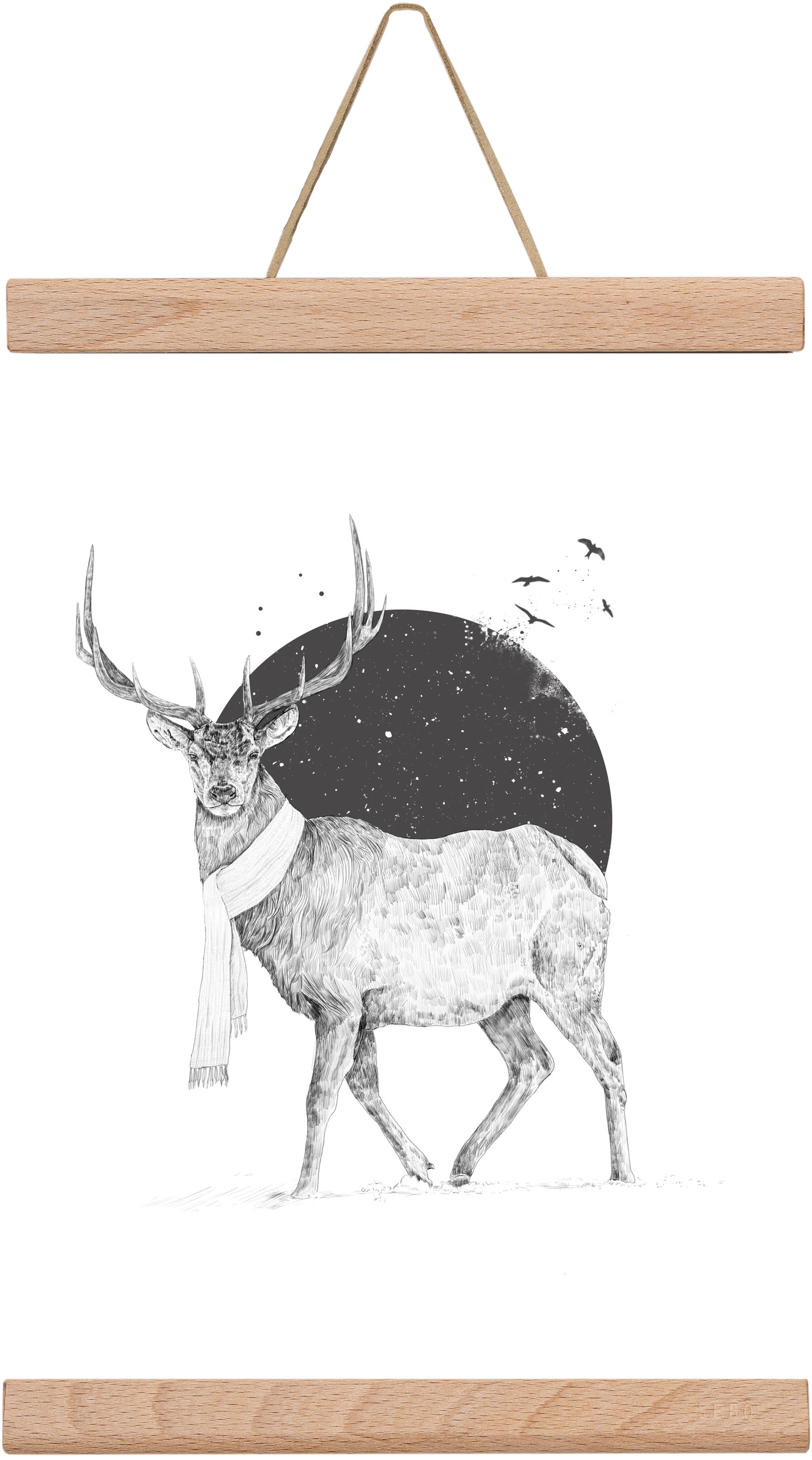 Winter is all around, 20x30 cm (20x30 cm), Tölgy akasztó