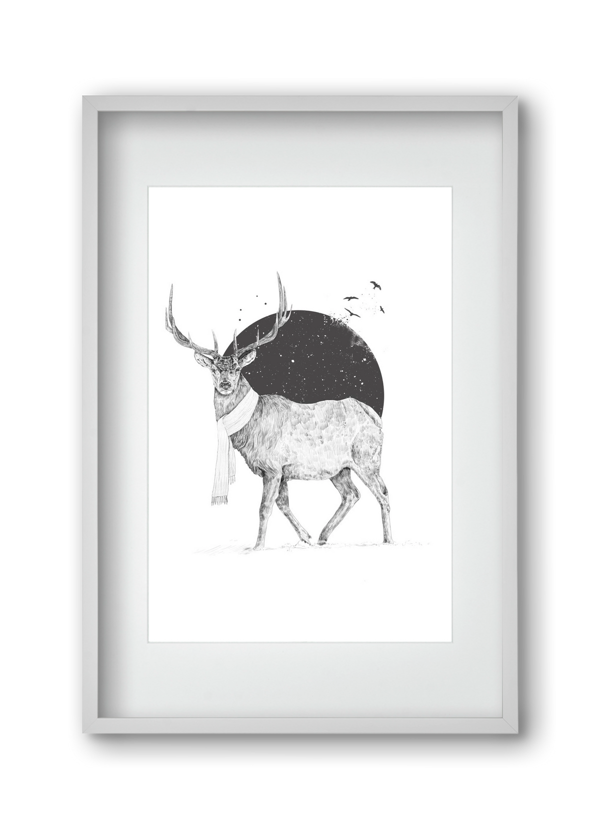 Winter is all around, 30x45 cm (20x30 cm), Fehér keret, paszpartuval