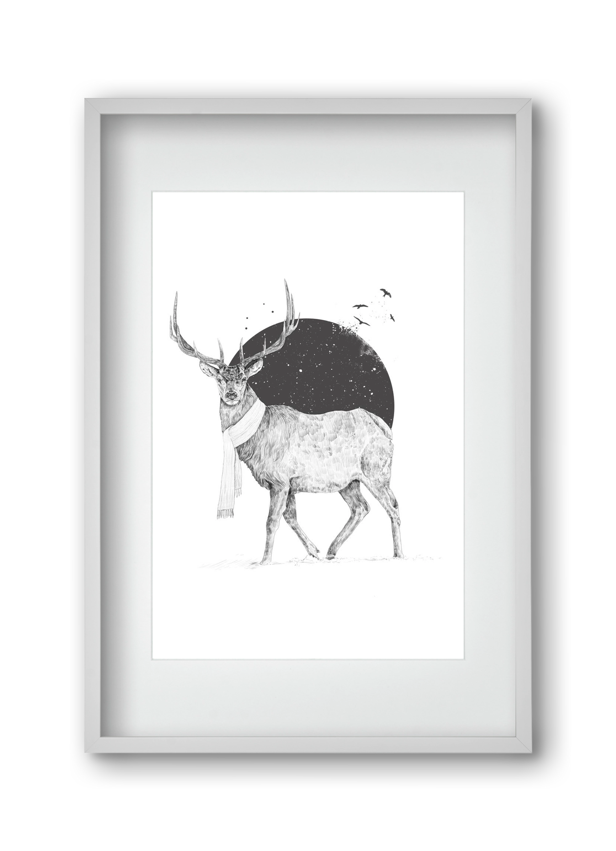 Winter is all around, 30x45 cm (20x30 cm), Fehér keret, paszpartuval