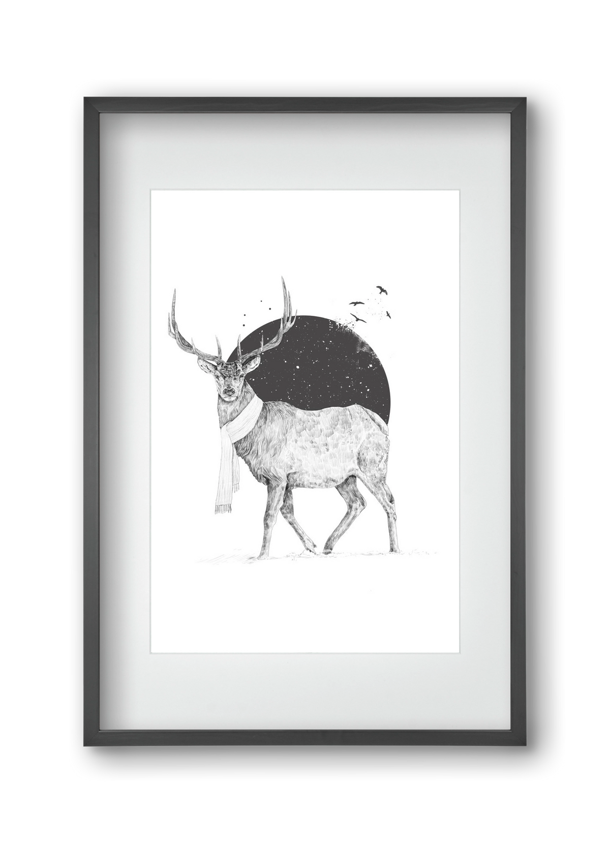 Winter is all around, 30x45 cm (20x30 cm), Fekete keret, paszpartuval