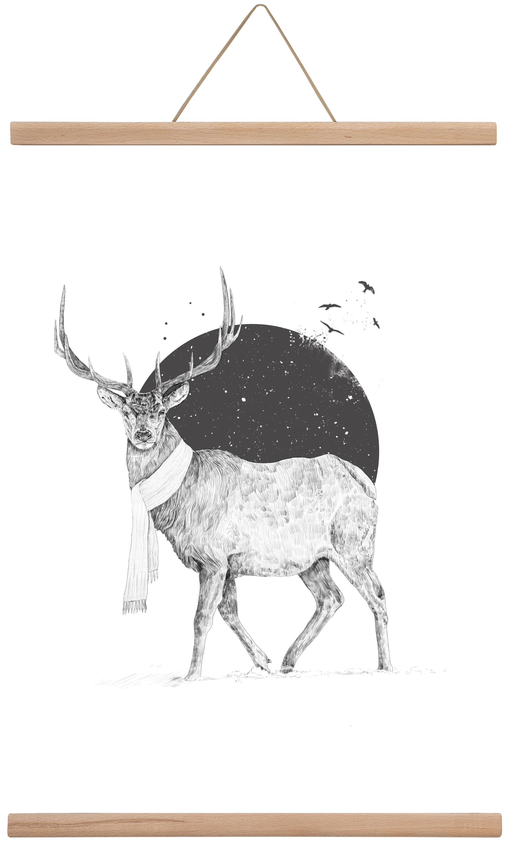 Winter is all around, 40x60 cm (40x60 cm), Tölgy akasztó