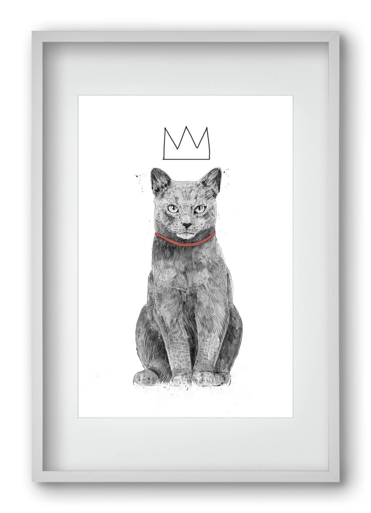 King Of Everything, 40x60 cm (30x45 cm), Fehér keret, paszpartuval