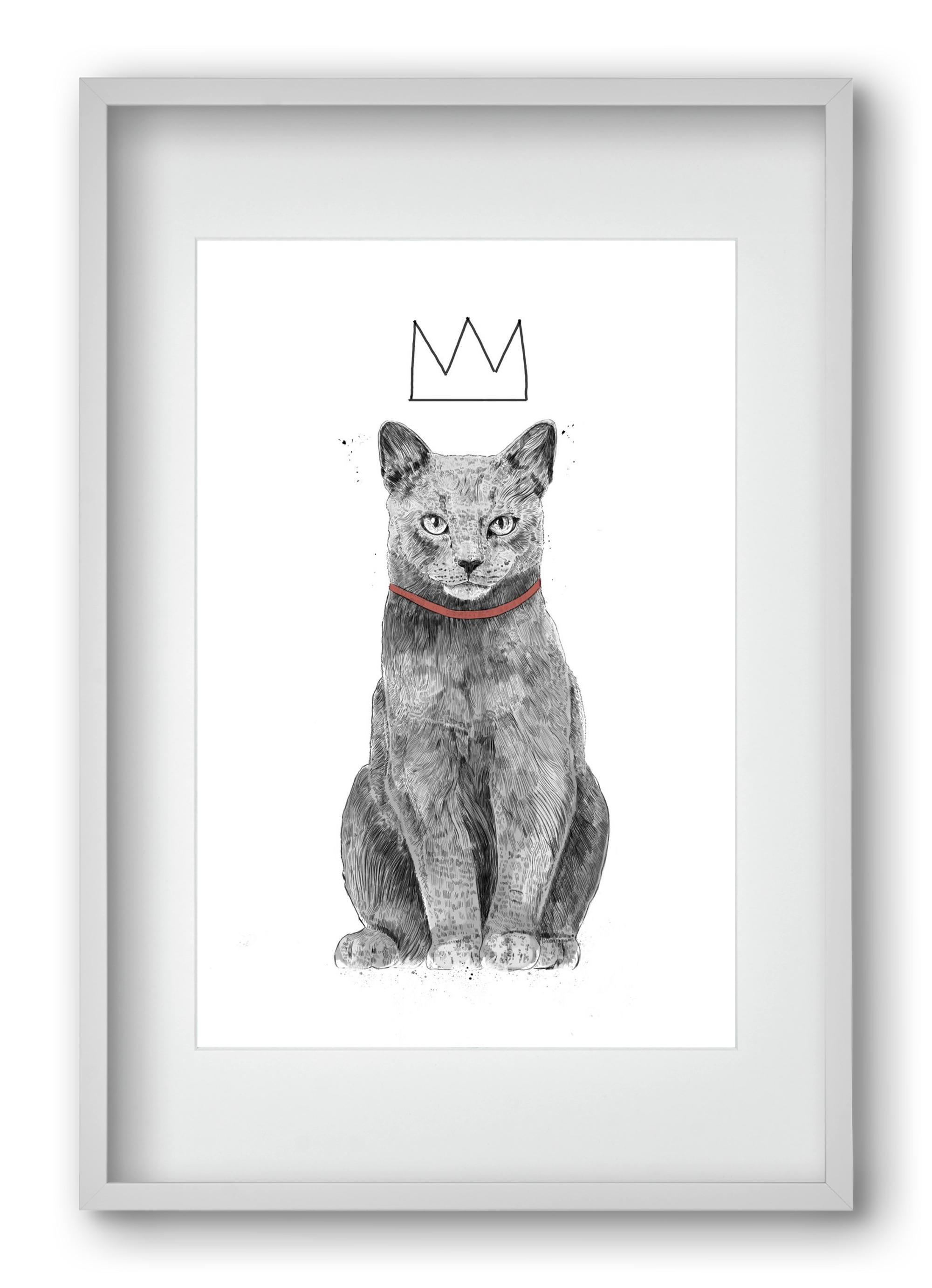 King Of Everything, 40x60 cm (30x45 cm), Fehér keret, paszpartuval