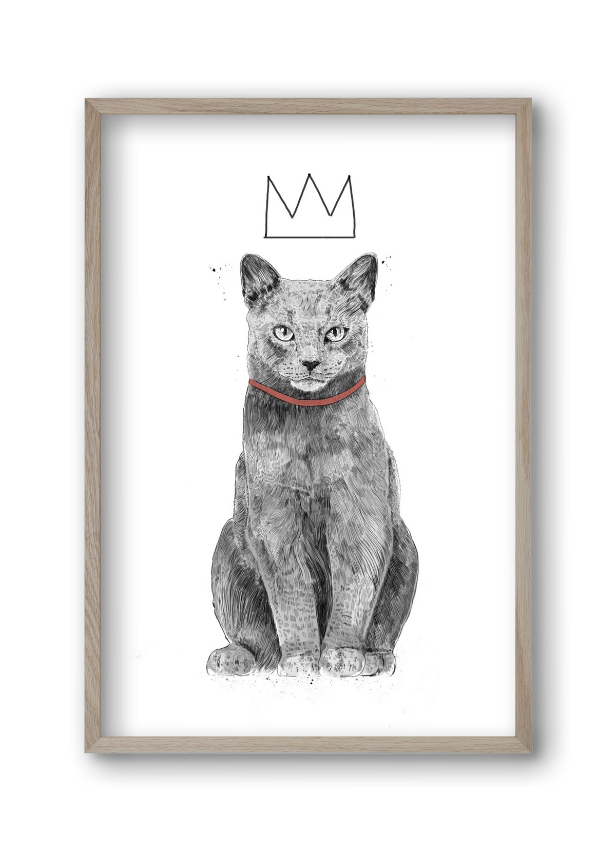 King Of Everything, 30x45 cm (30x45 cm), Tölgy keret