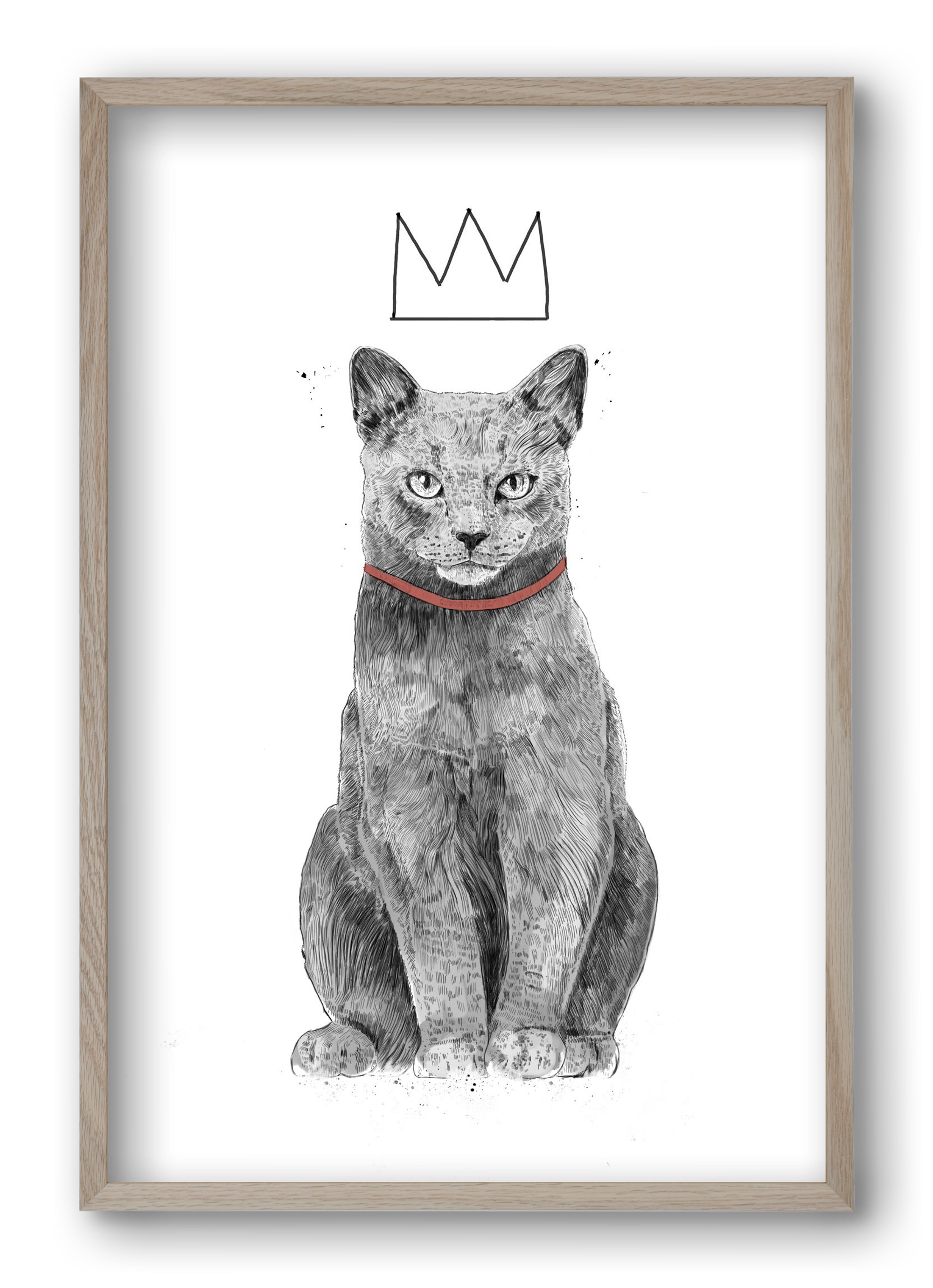 King Of Everything, 40x60 cm (40x60 cm), Tölgy keret