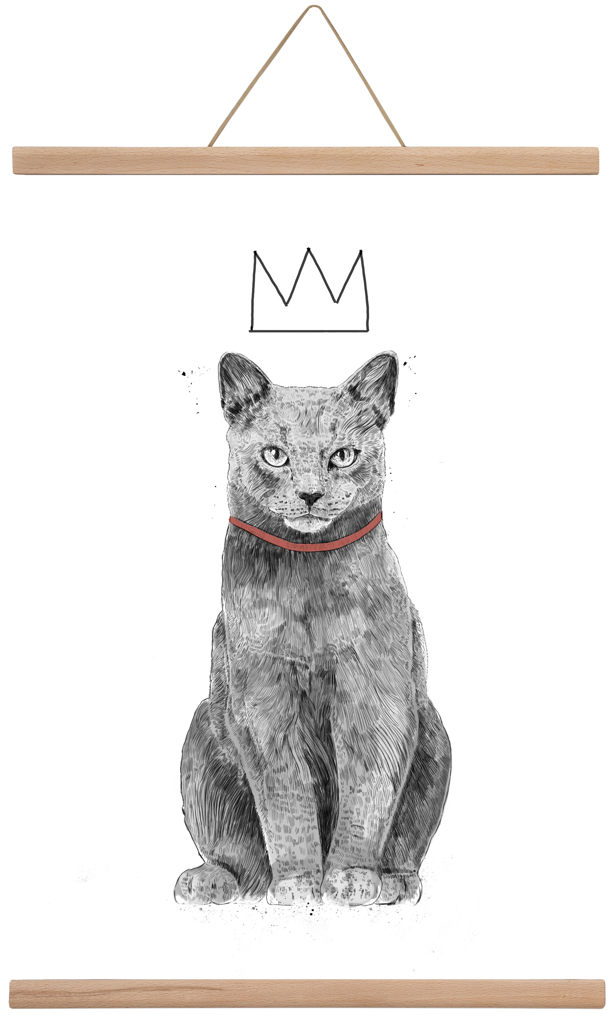 King Of Everything, 40x60 cm (40x60 cm), Tölgy akasztó