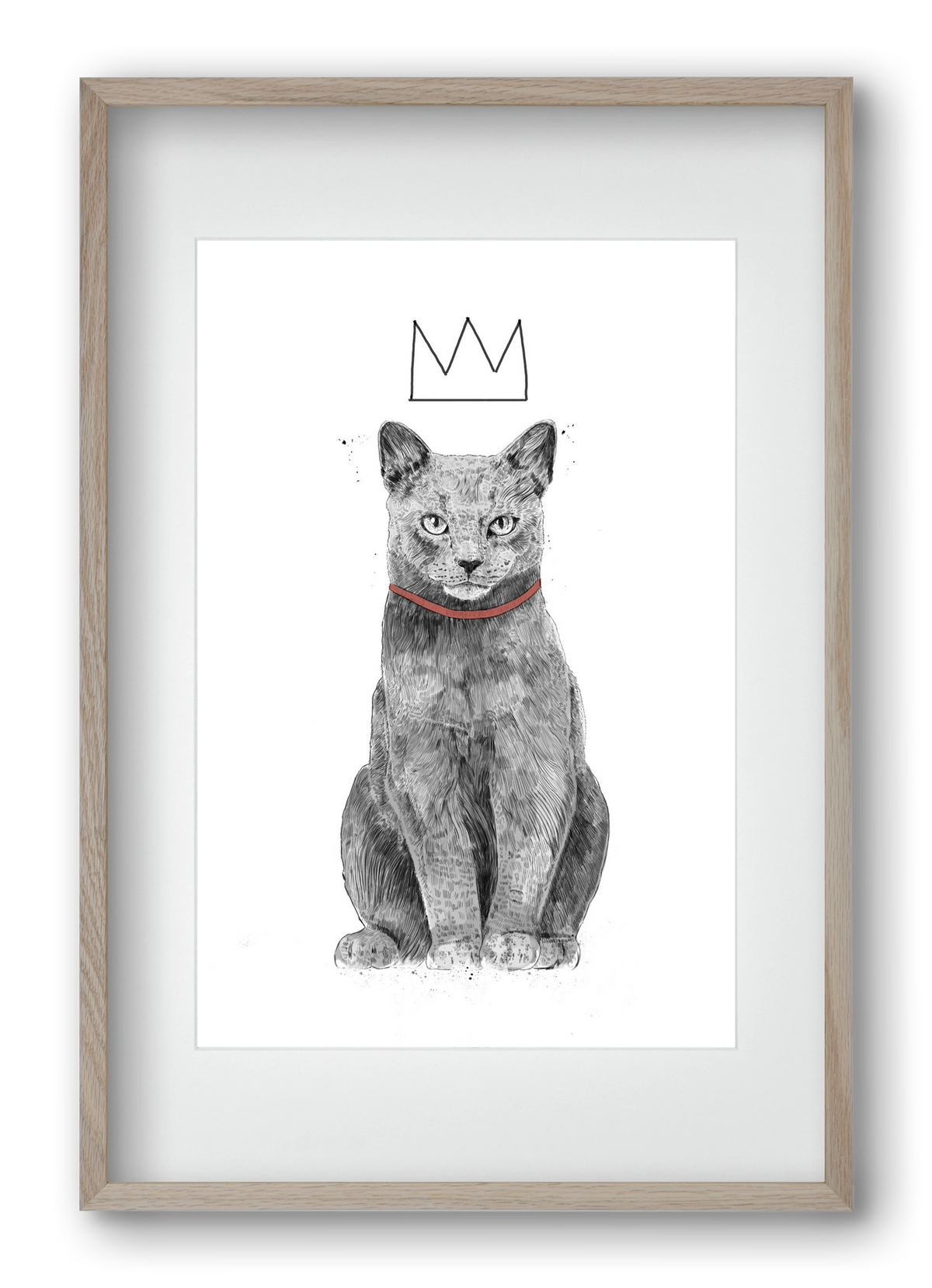 King Of Everything, 40x60 cm (30x45 cm), Tölgy keret, paszpartuval