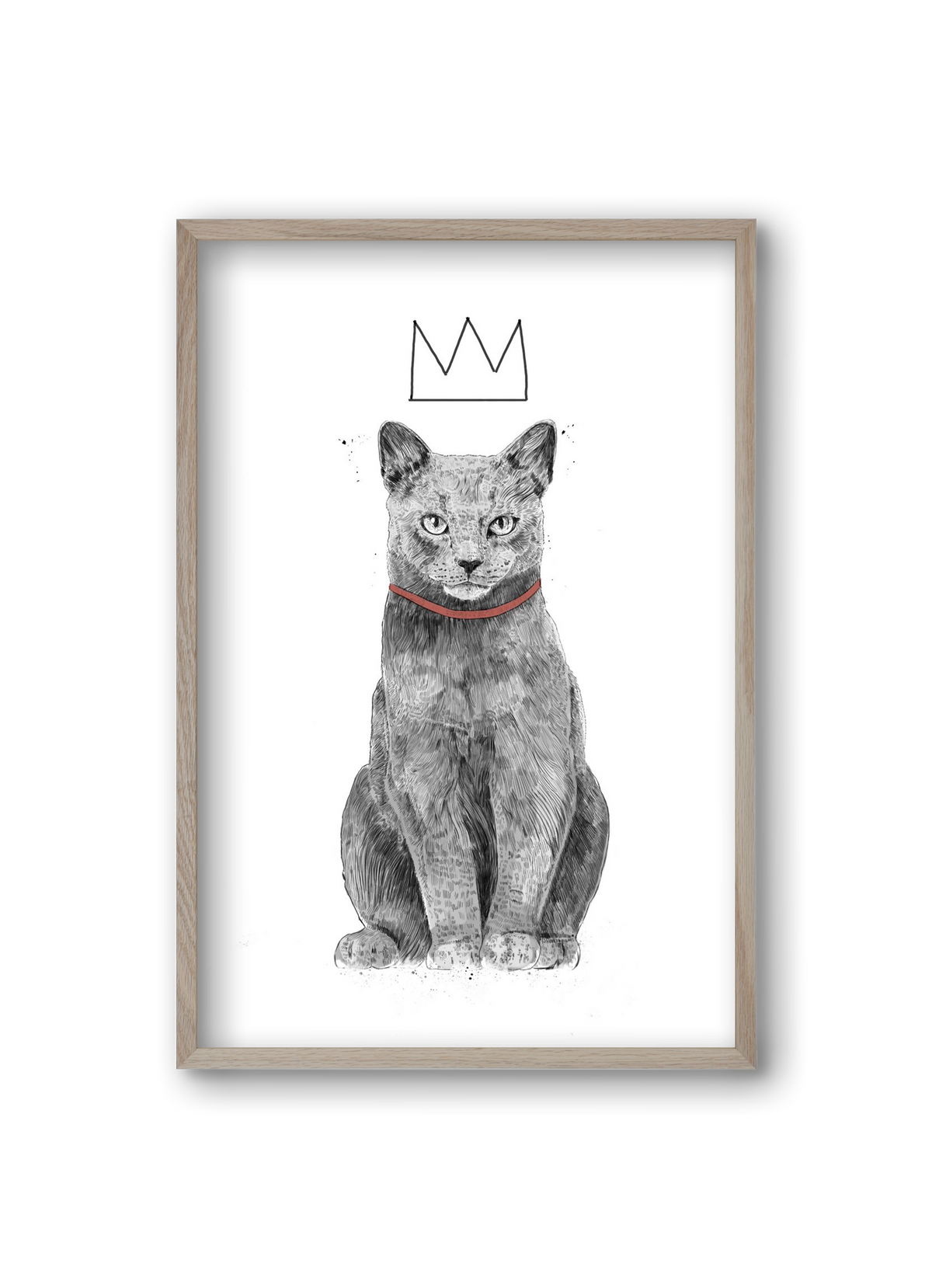 King Of Everything, 20x30 cm (20x30 cm), Tölgy keret