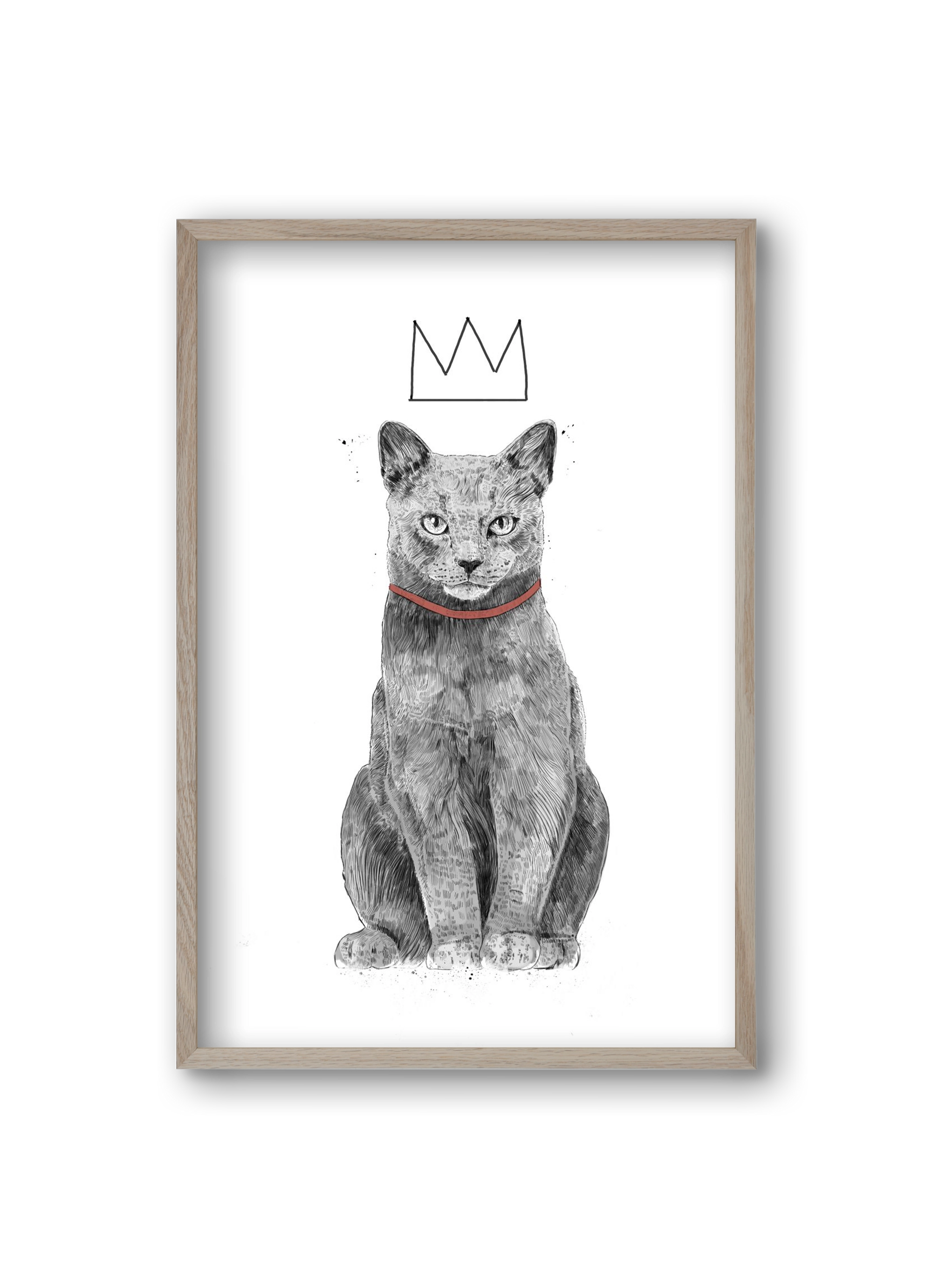 King Of Everything, 20x30 cm (20x30 cm), Tölgy keret