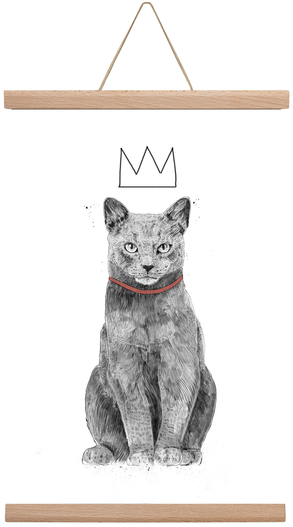 King Of Everything, 30x45 cm (30x45 cm), Tölgy akasztó