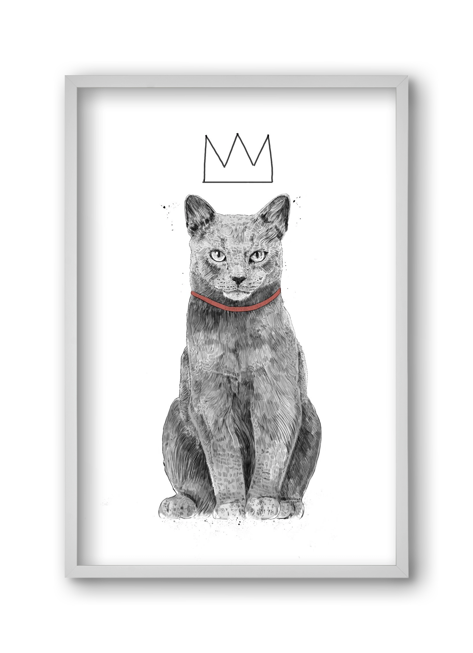 King Of Everything, 30x45 cm (30x45 cm), Fehér keret