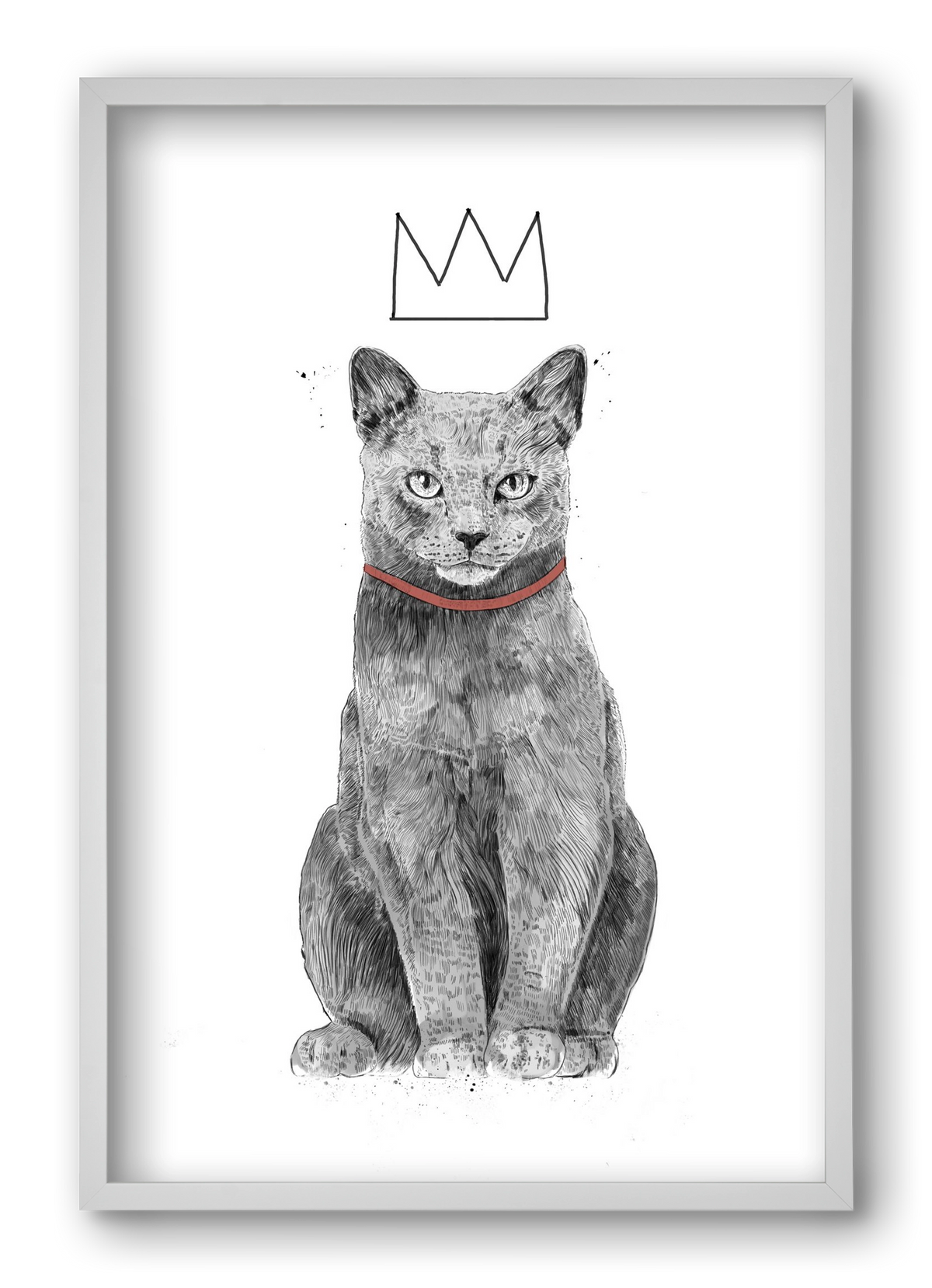 King Of Everything, 40x60 cm (40x60 cm), Fehér keret