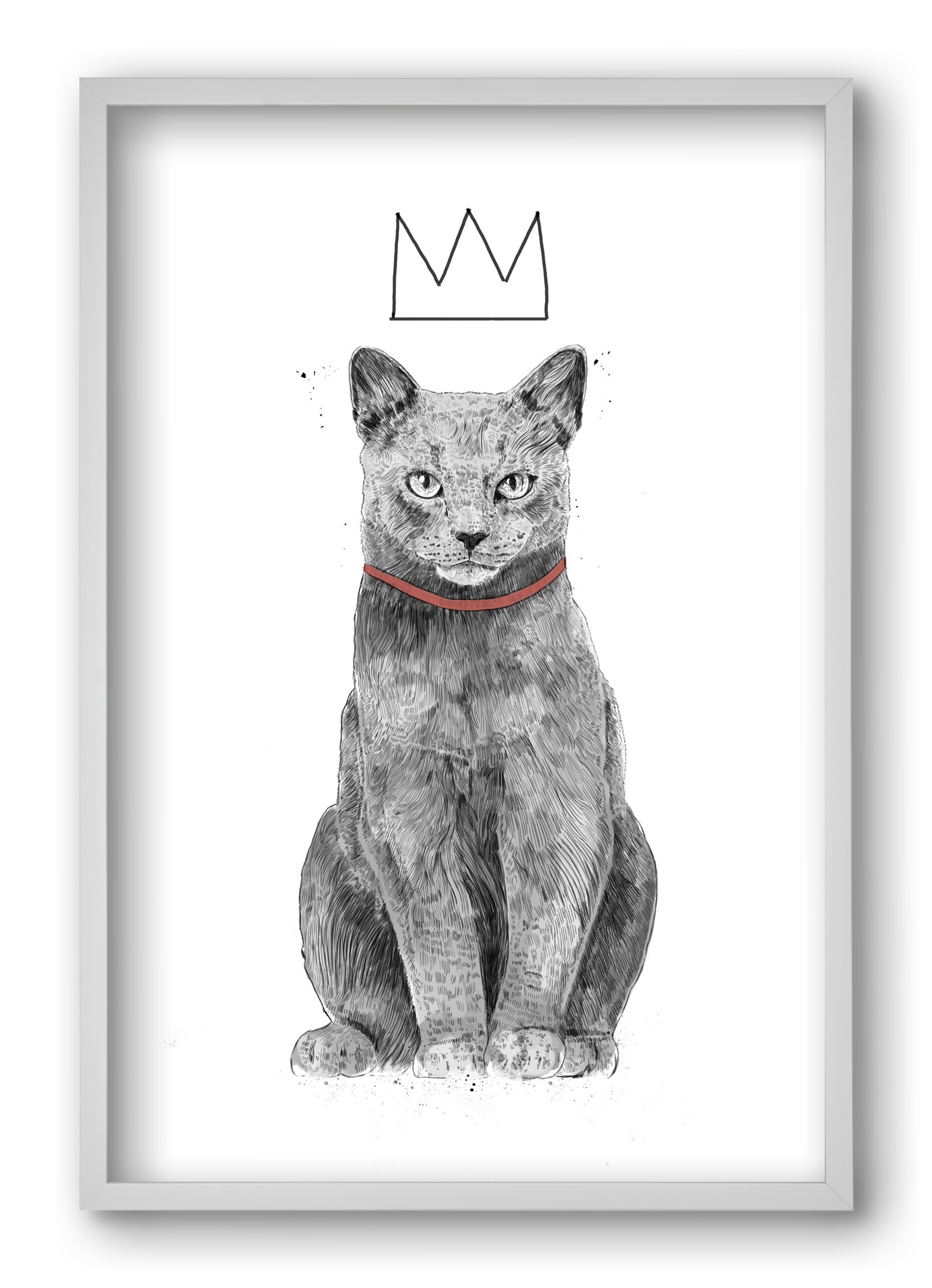 King Of Everything, 40x60 cm (40x60 cm), Fehér keret