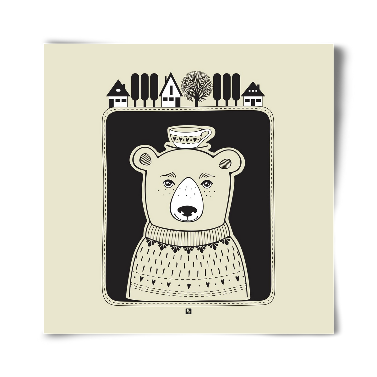 HONEYCUP, 40x40 cm, Keret nélkül