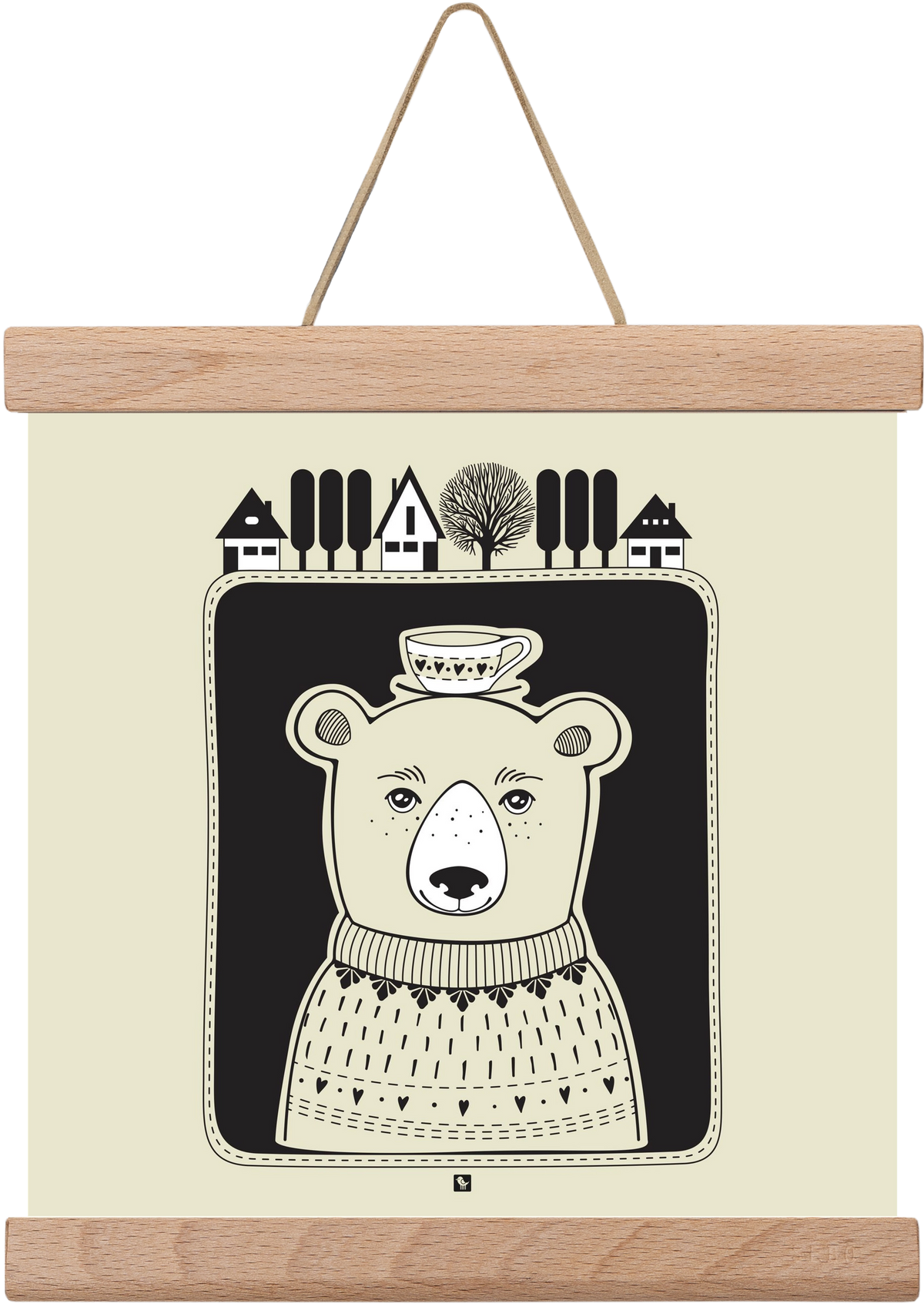 HONEYCUP, 20x20 cm (20x20 cm), Tölgy akasztó