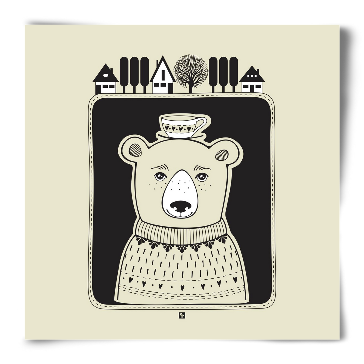 HONEYCUP, 50x50 cm, Keret nélkül