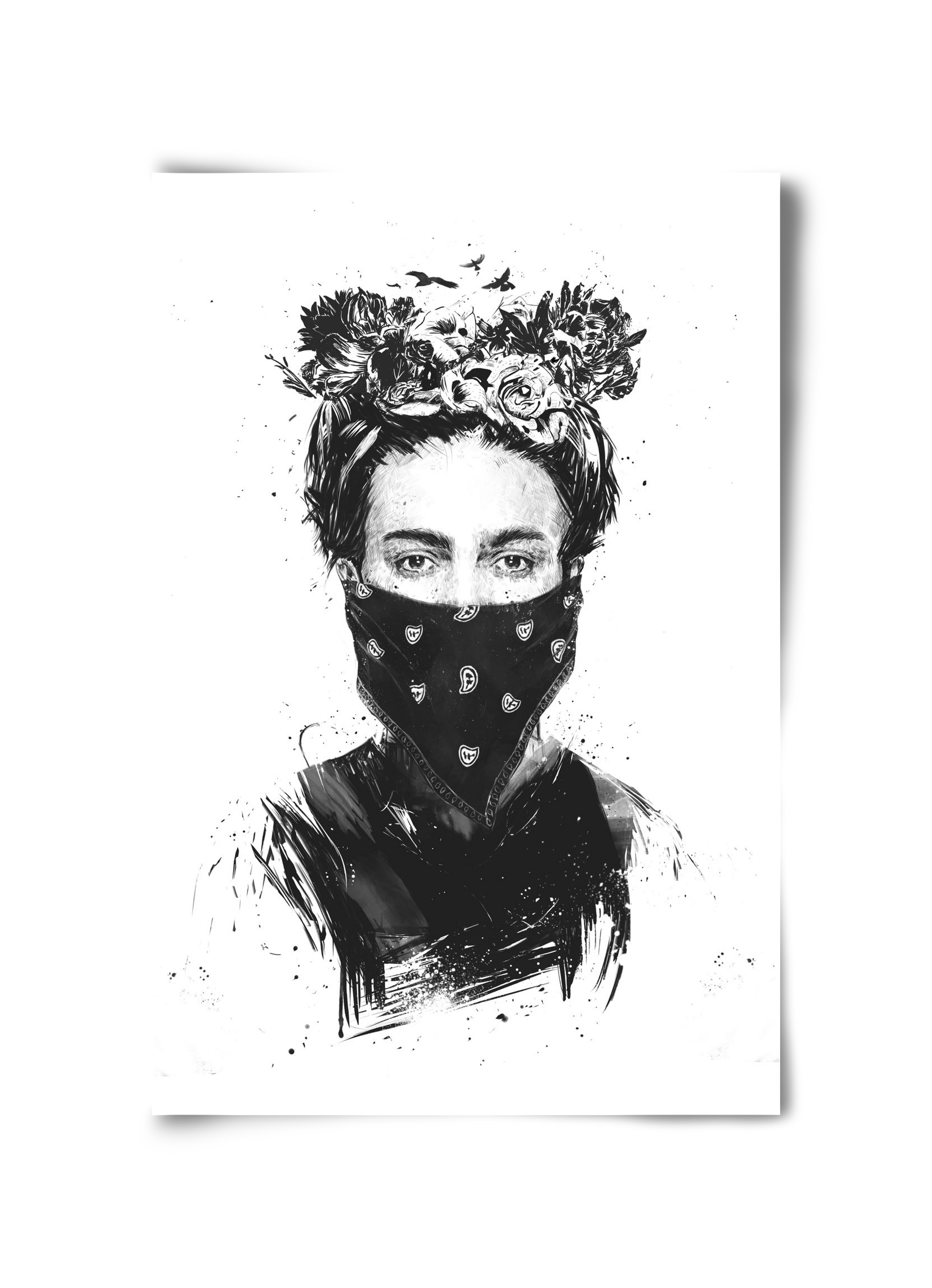 Rebel girl, 30x45 cm, Keret nélkül