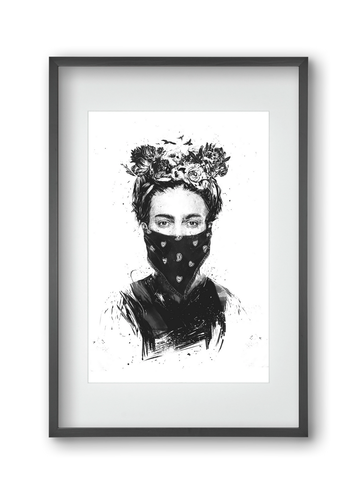 Rebel girl, 30x45 cm (20x30 cm), Fekete keret, paszpartuval