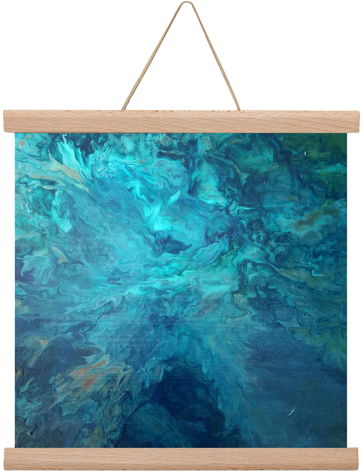 Deap Sea, 30x30 cm (30x30 cm), Tölgy akasztó