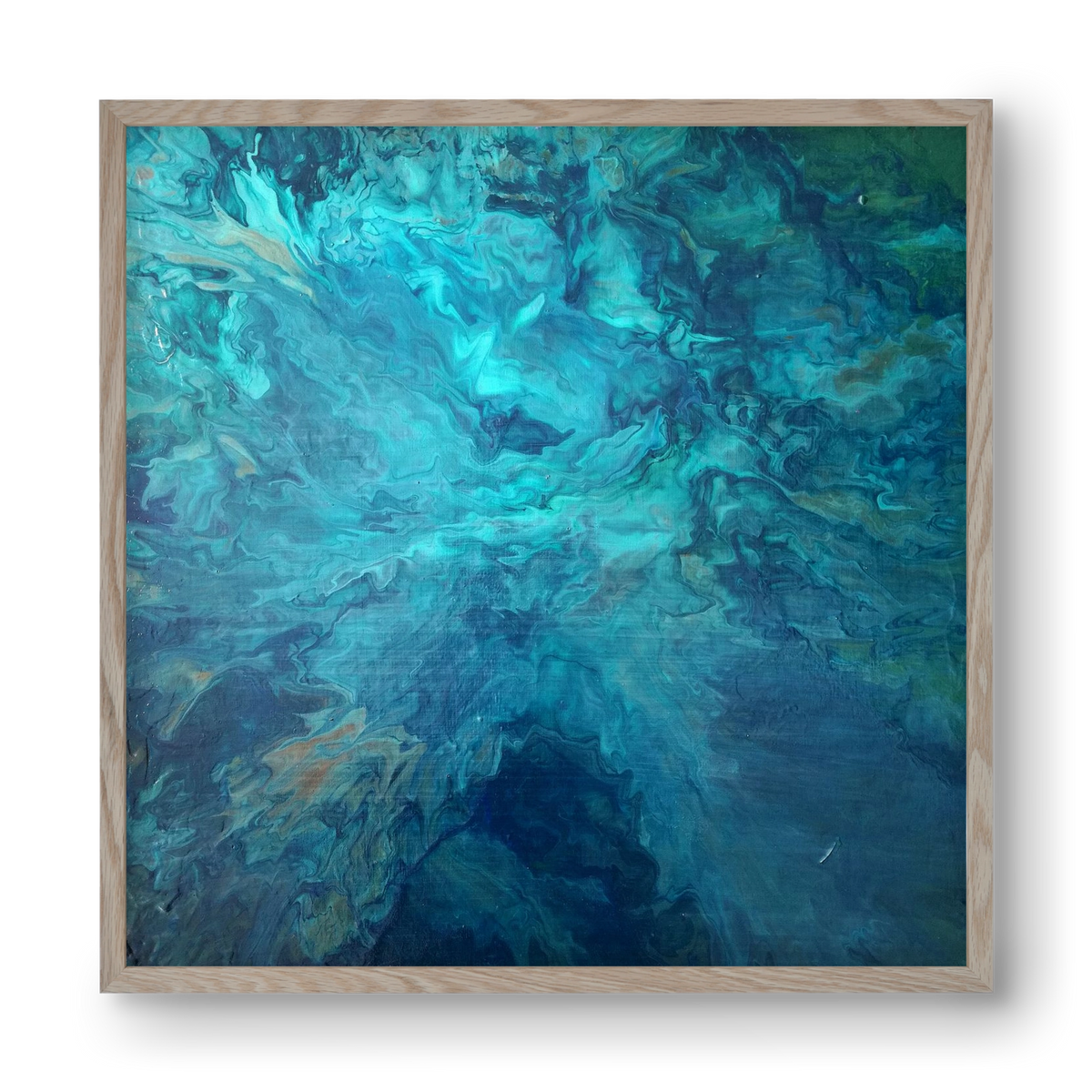 Deap Sea, 40x40 cm (40x40 cm), Tölgy keret