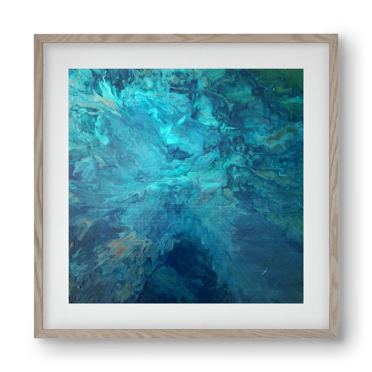 Deap Sea, 40x40 cm (30x30 cm), Tölgy keret, paszpartuval