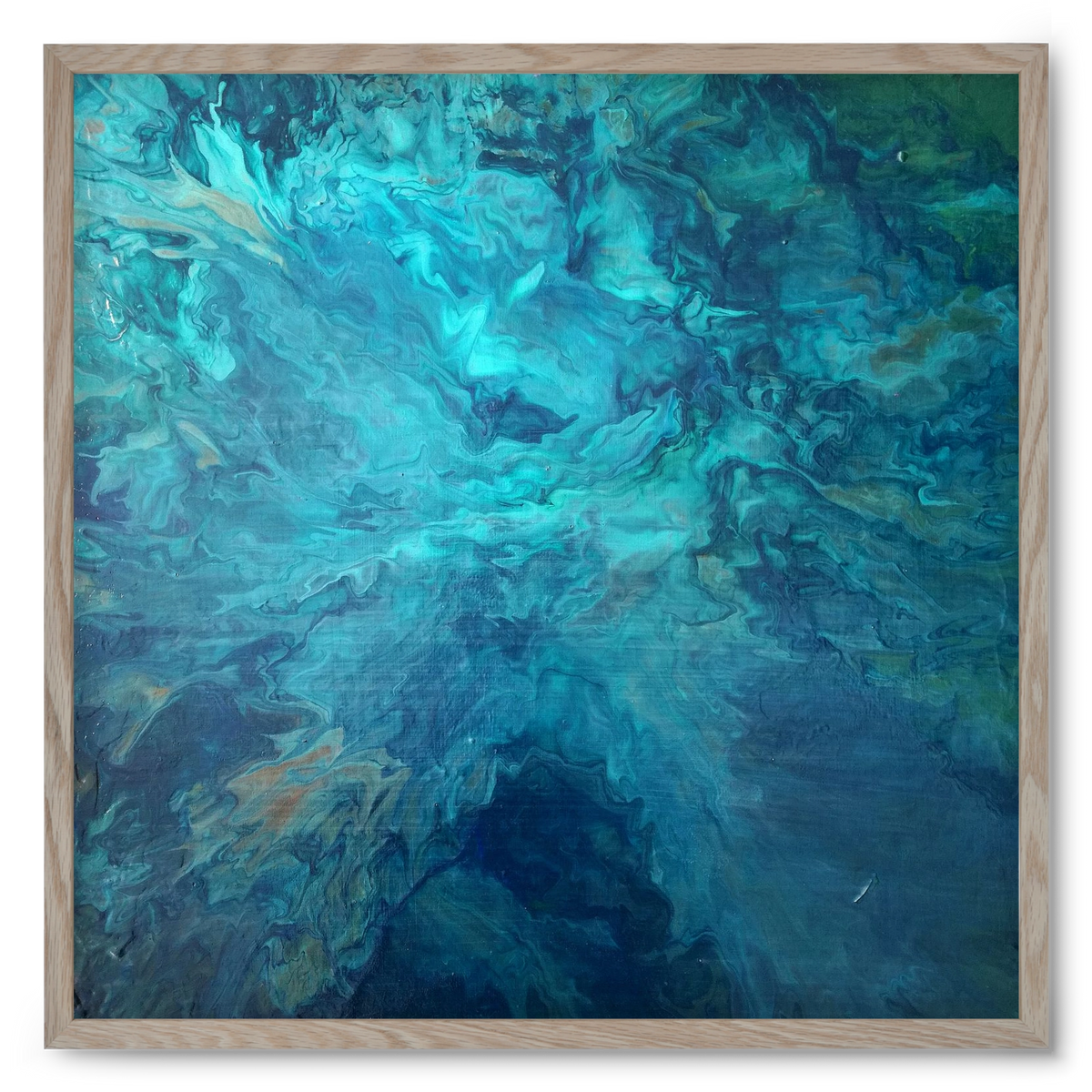 Deap Sea, 50x50 cm (50x50 cm), Tölgy keret