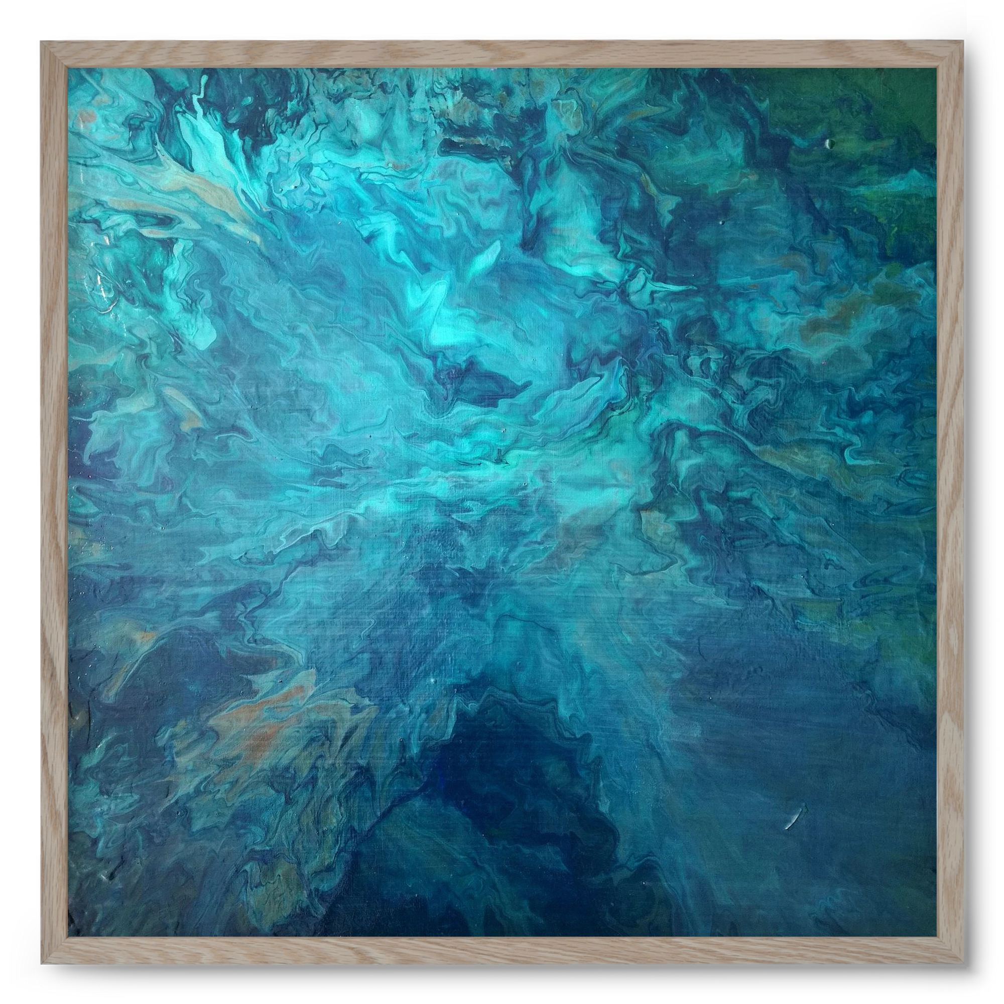 Deap Sea, 50x50 cm (50x50 cm), Tölgy keret