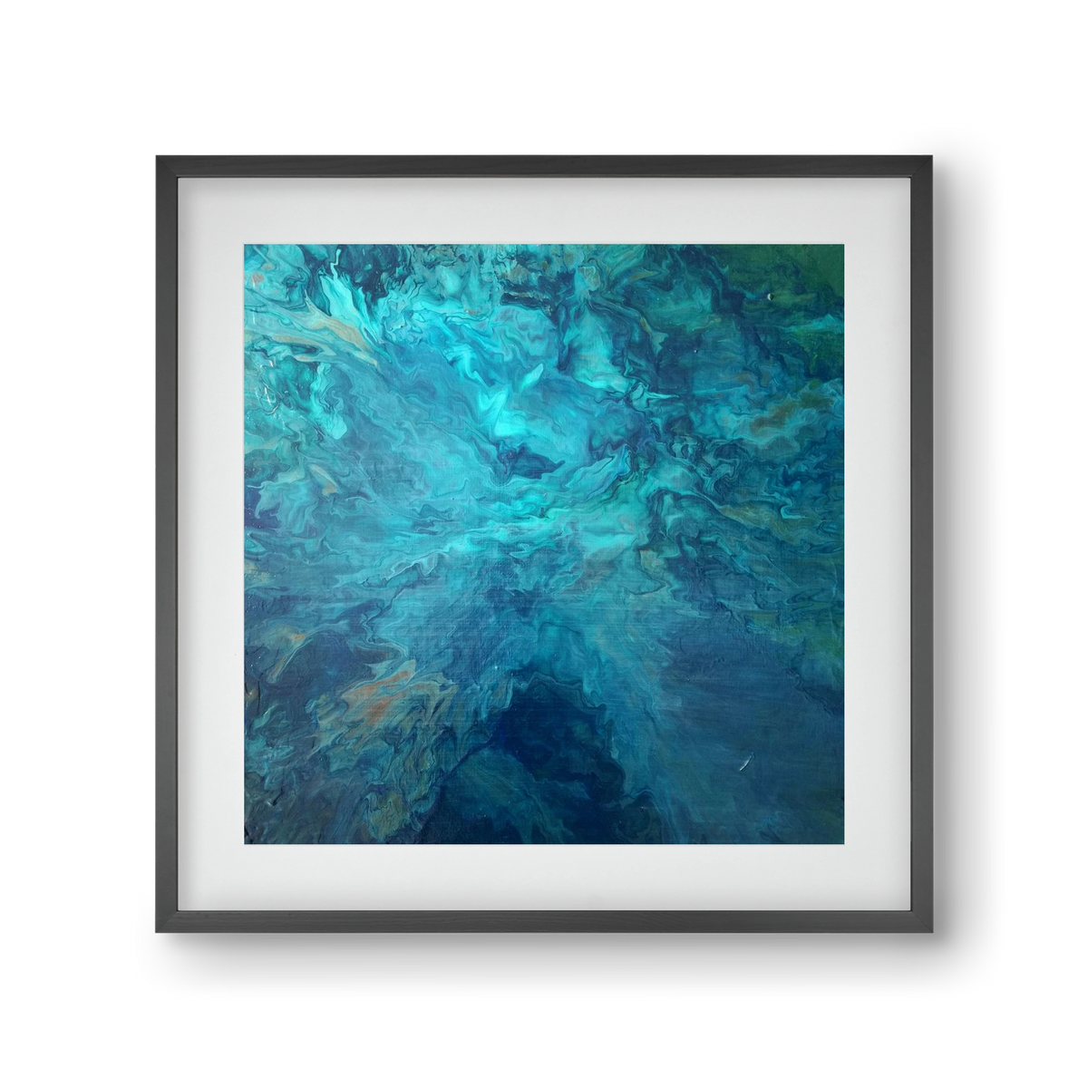 Deap Sea, 30x30 cm (20x20 cm), Fekete keret, paszpartuval